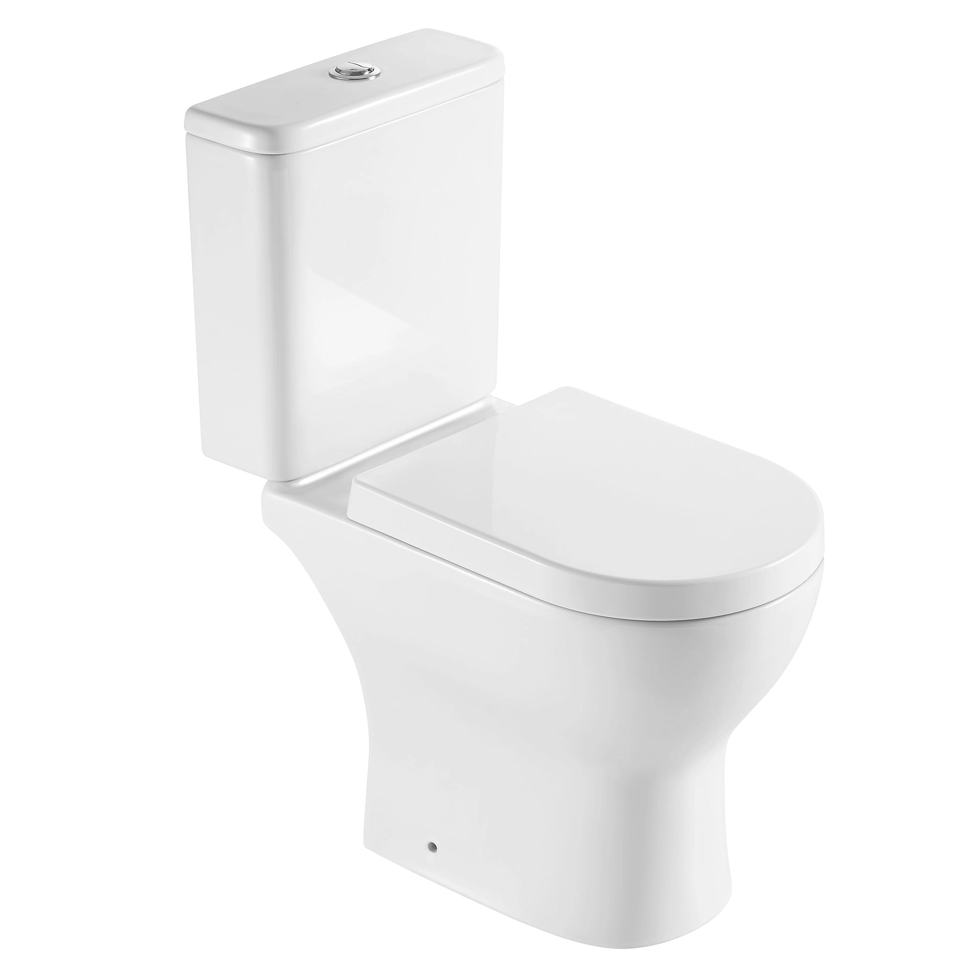 WC Two Piece Atenas Rimless ADA Descarga a Piso 270 mm