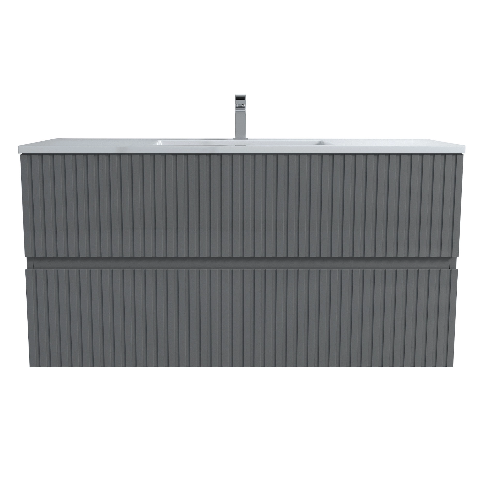 Mueble de Baño Amelia con Lavamanos 1200x455x600 mm 2 Cajones Thunder Grey Matt