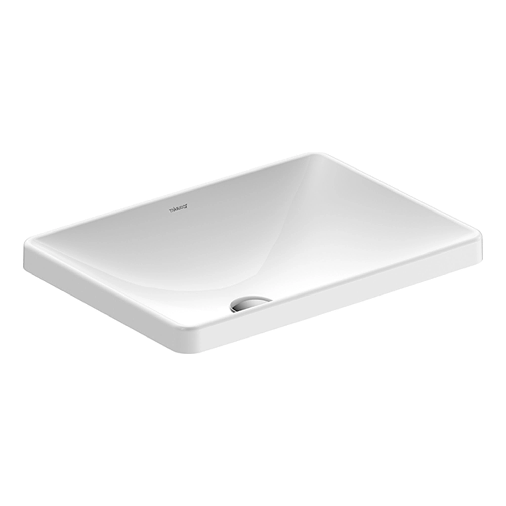 Lavamanos Semi Empotrado Rectangular D-Neo Blanco 440x600x145 mm