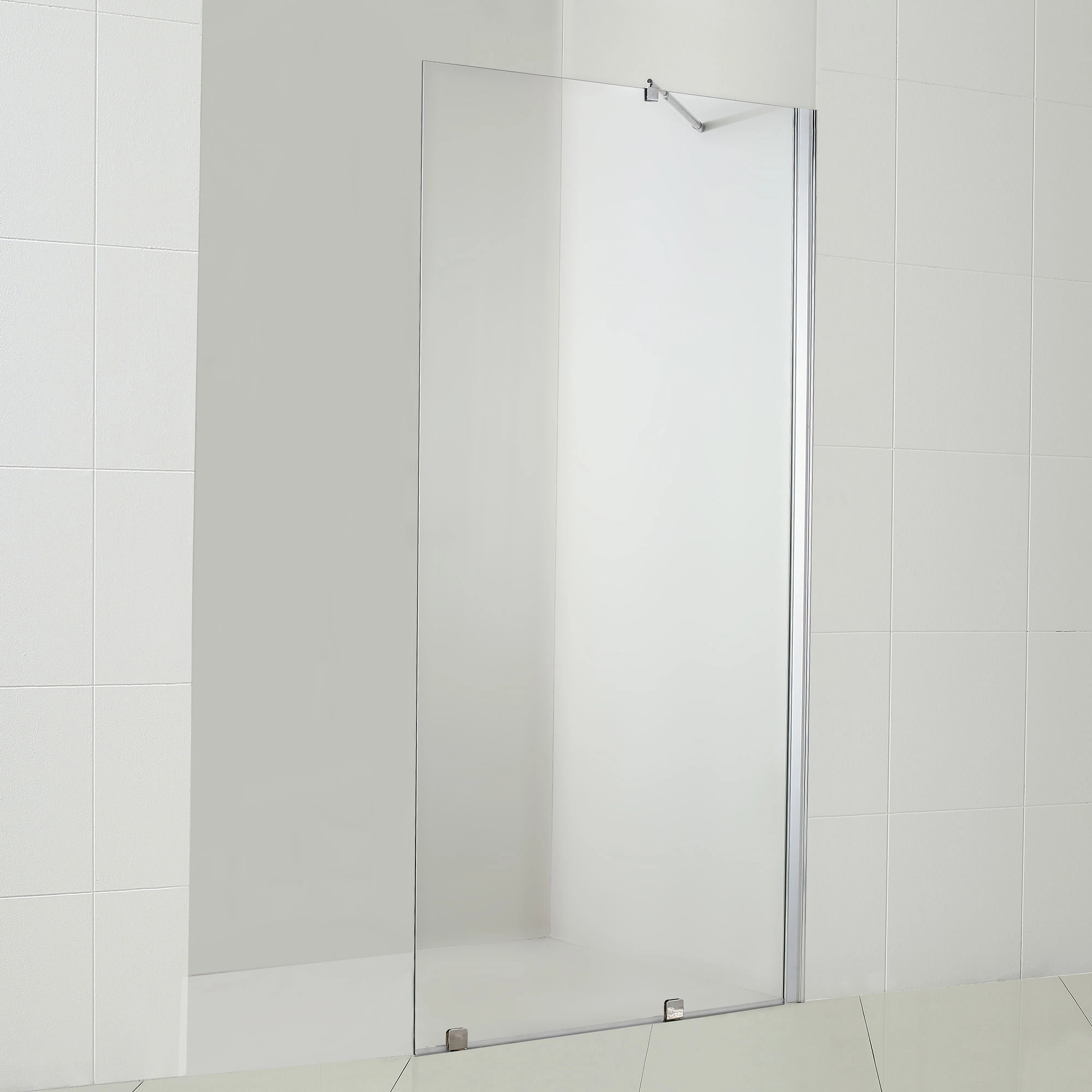 Mampara Ducha Style Fija Vidro Templado Cromada 800x1980 mm