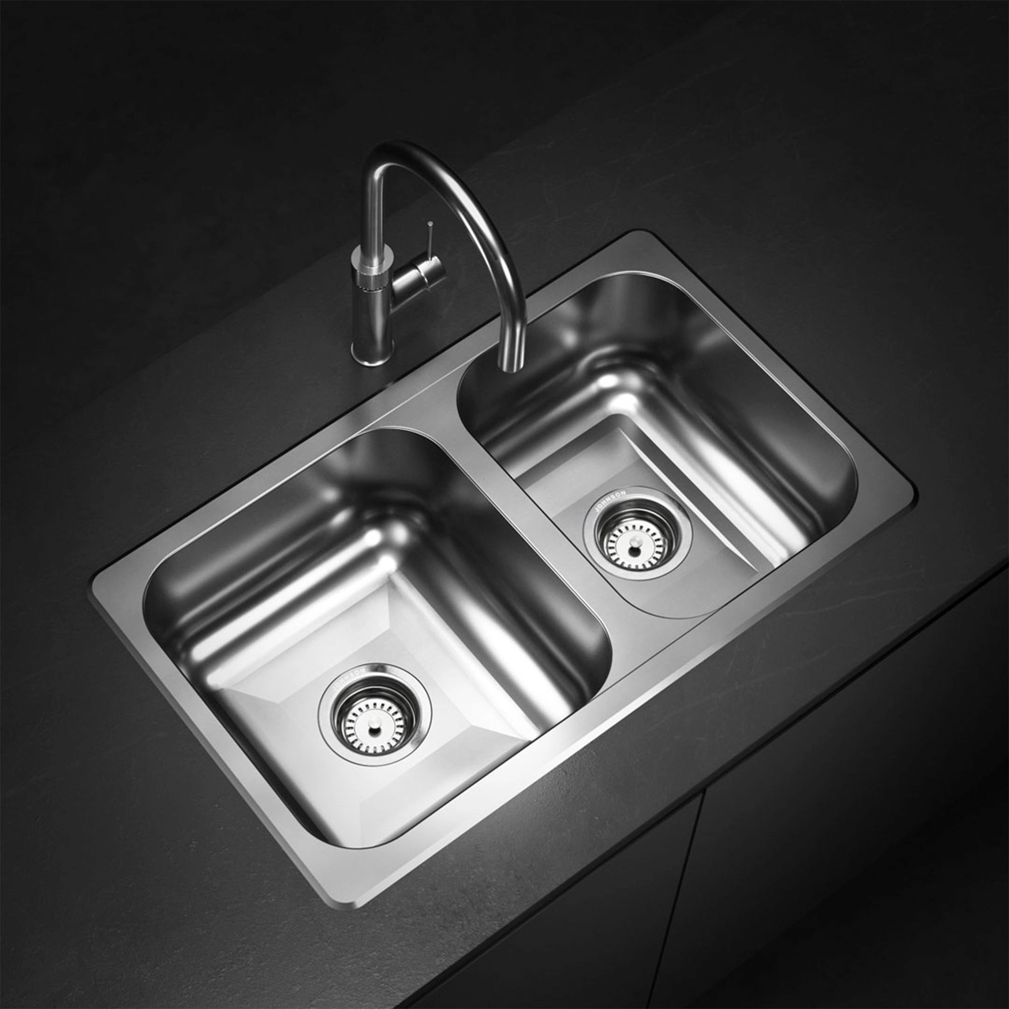 Lavaplatos R63/18 2 Cubetas Acero Inoxidable 304 638x370x180 mm