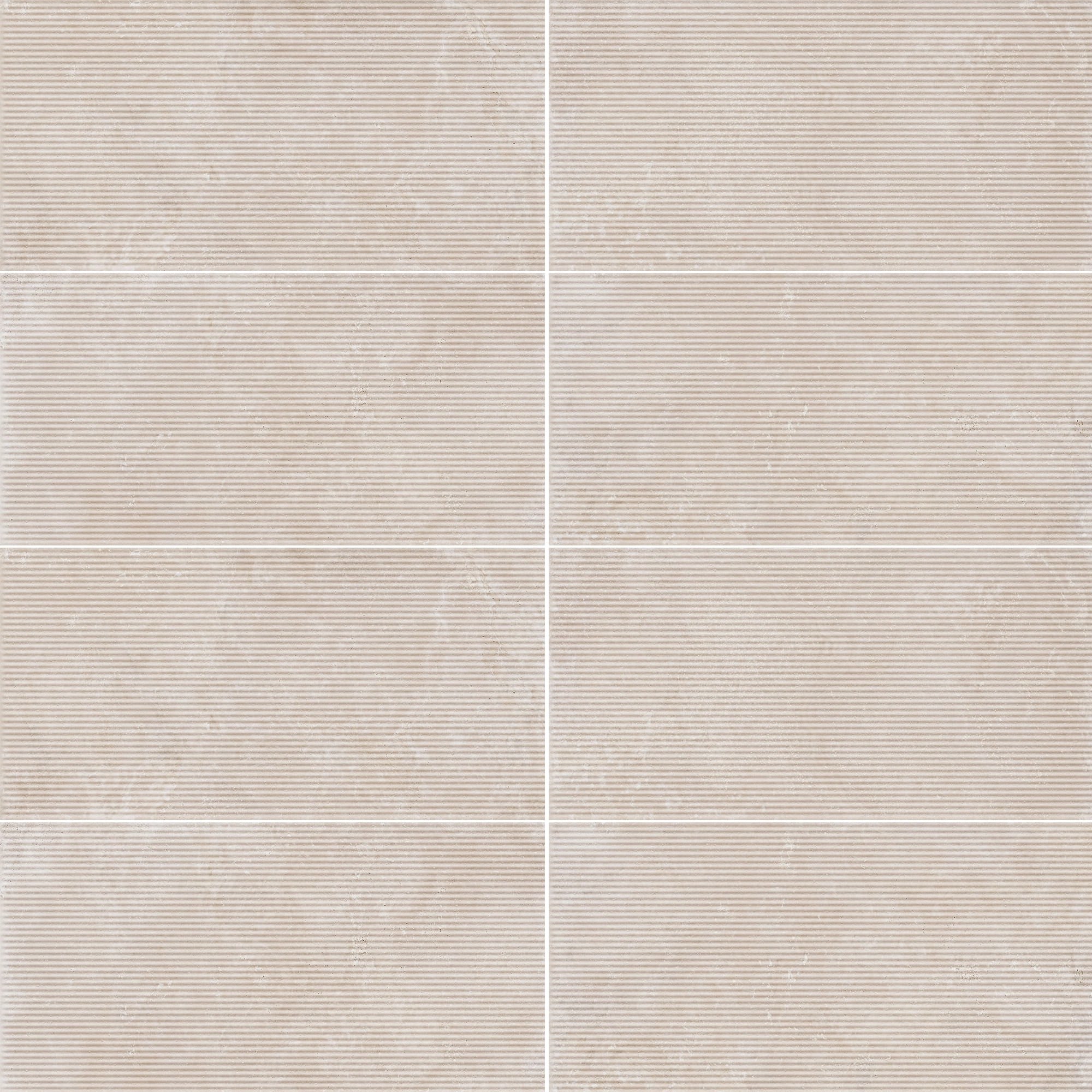 Porcelanato Travertino Canneto 3D Cross Bianco Mate 60x120 cm