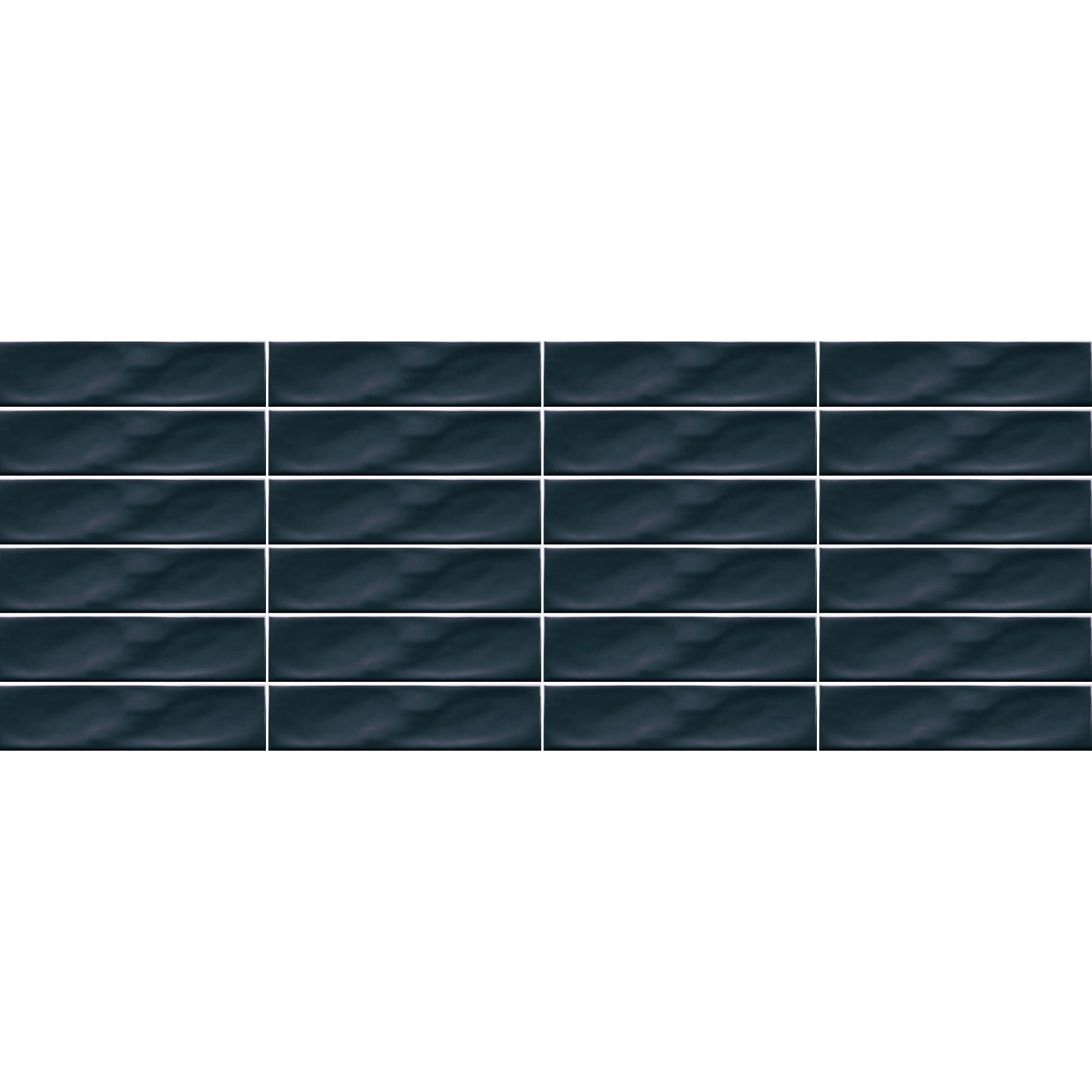 Cerámica Muro Ice Craft Azul Brillante 6.8x28 cm