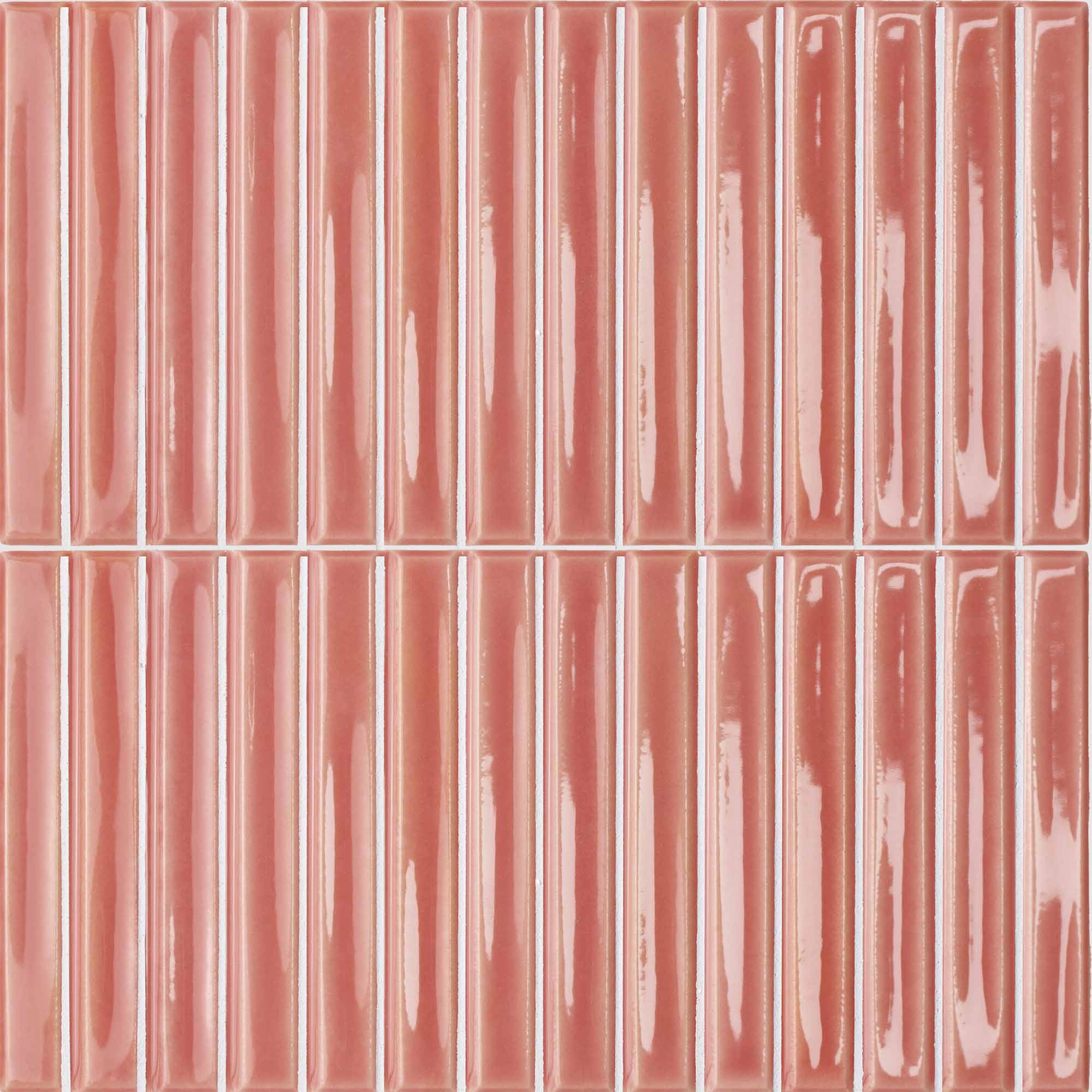 Cerámica Muro Colour Notes Bar Rosemist Gloss 12.5x25 cm