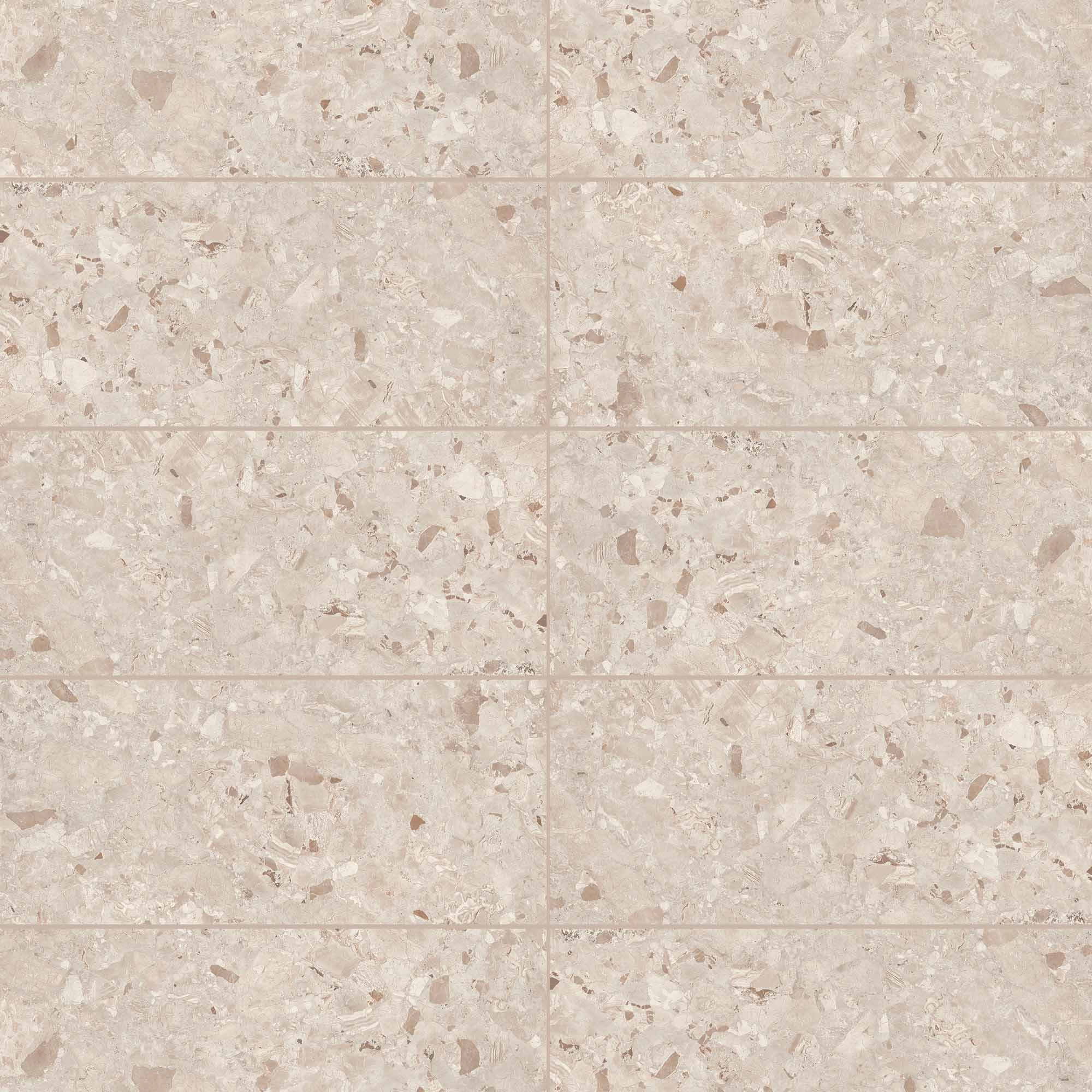Porcelanato Breccia Mandorla Da Milano Blanco Mate 60x120 cm