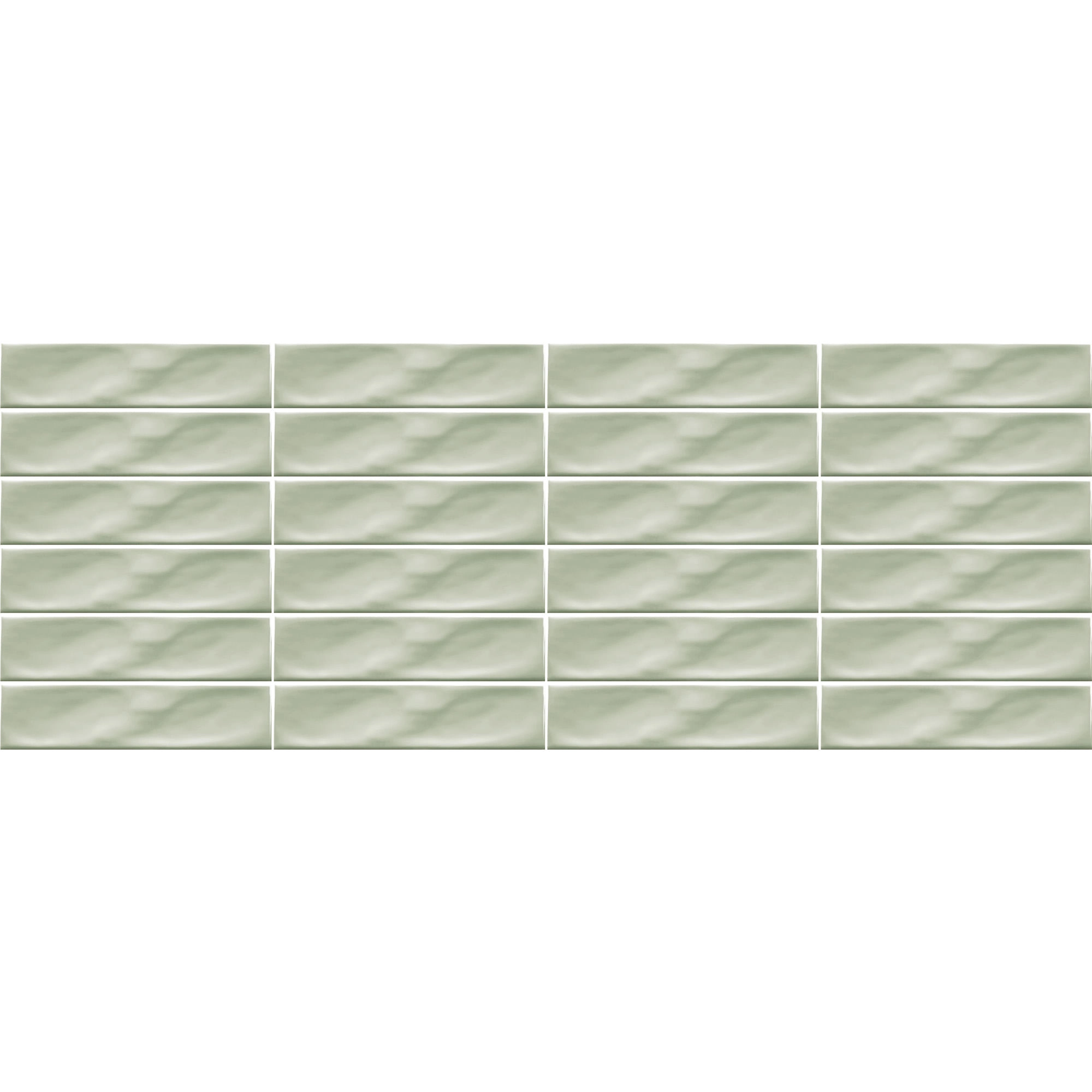 Cerámica Muro Ice Craft Mint Brillante 6.8x28 cm