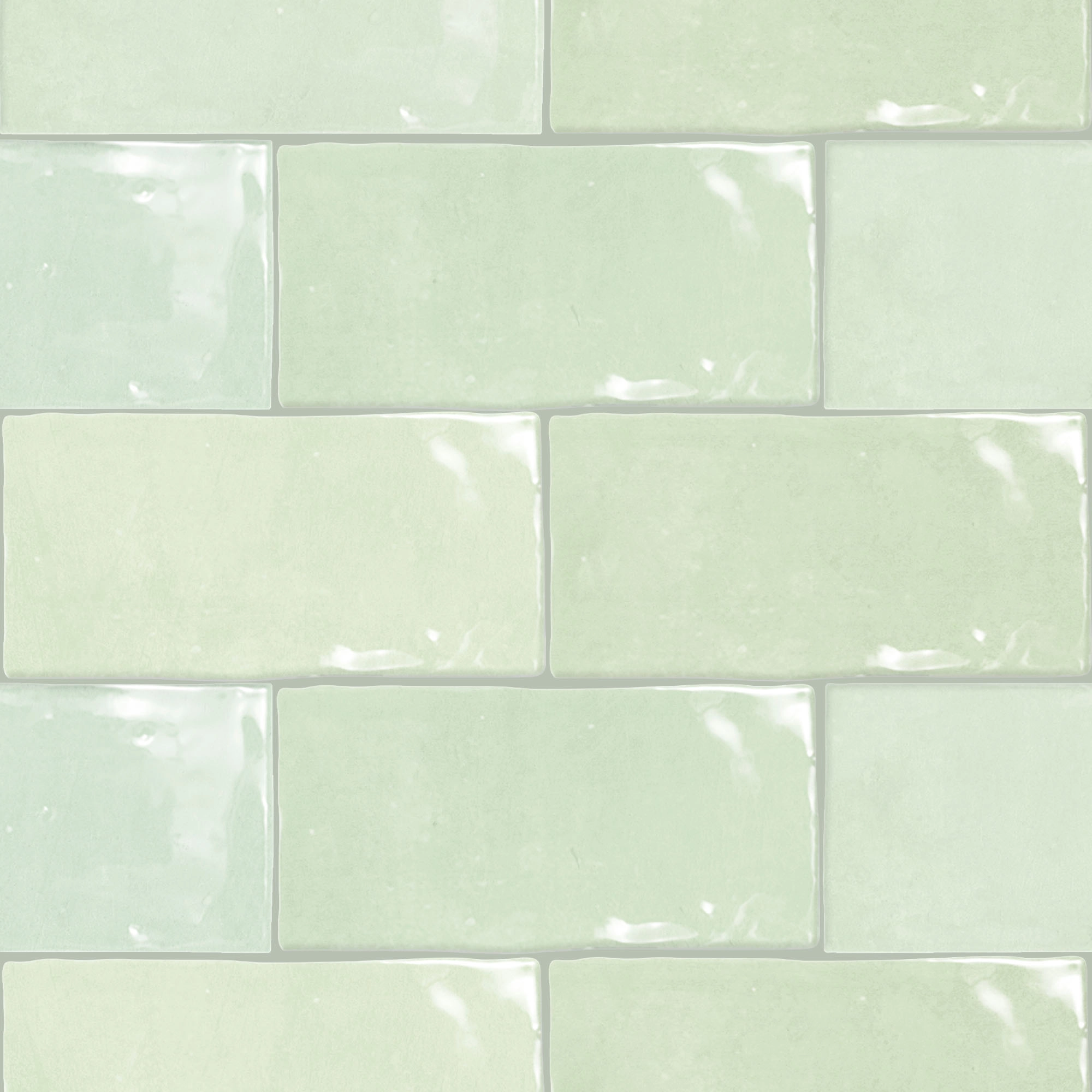 Cerámica Muro Fez Mint Brillante 6.2x12.5 cm