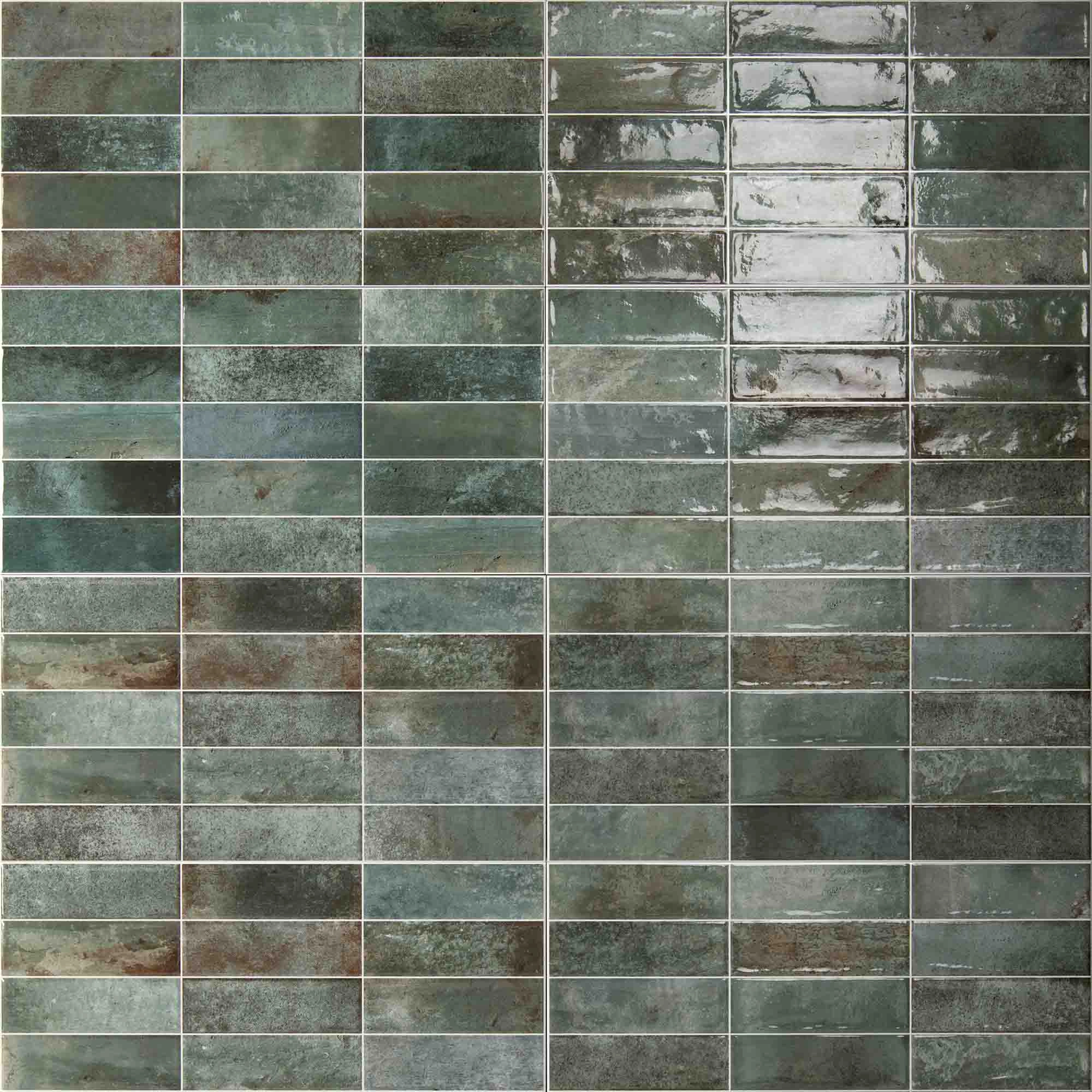 Céramica Muro Artline Aqua Brillante Fragüe Blanco 31.6x60 cm