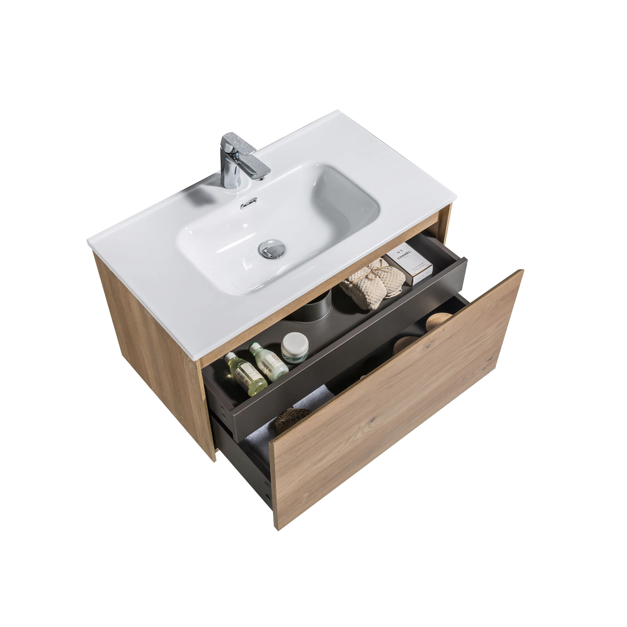 Mueble de Baño Box con Lavamanos 900x455x450 mm Nutwood