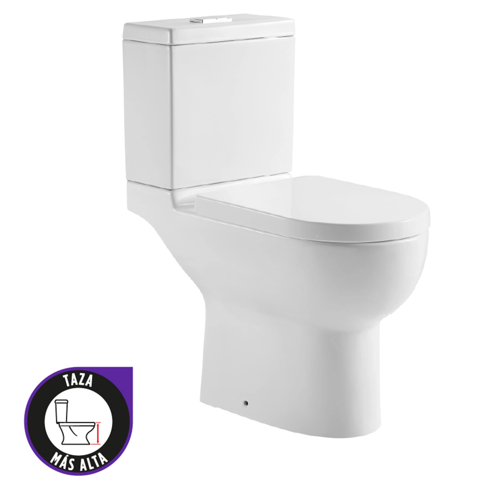 WC Prego ADA Con Asiento Slow Close Descarga a Piso 205 mm