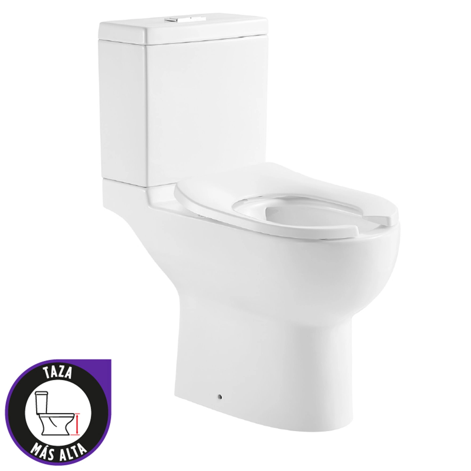 WC Prego ADA Con Asiento Open Ring Descarga a Piso 205 mm