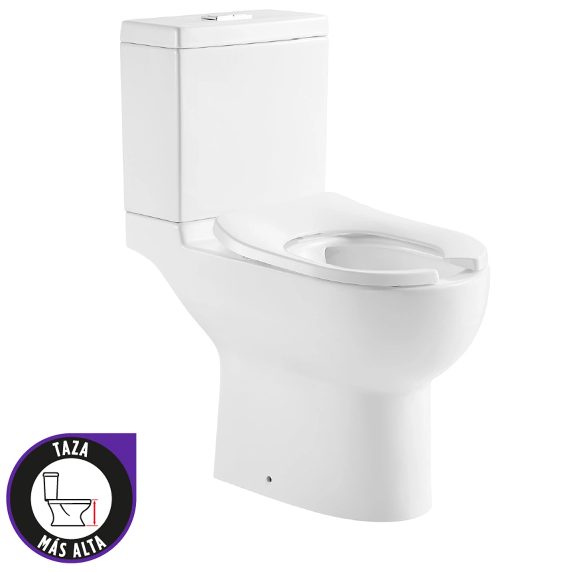 WC Prego ADA Con Asiento Open Ring Descarga a Piso 305 mm