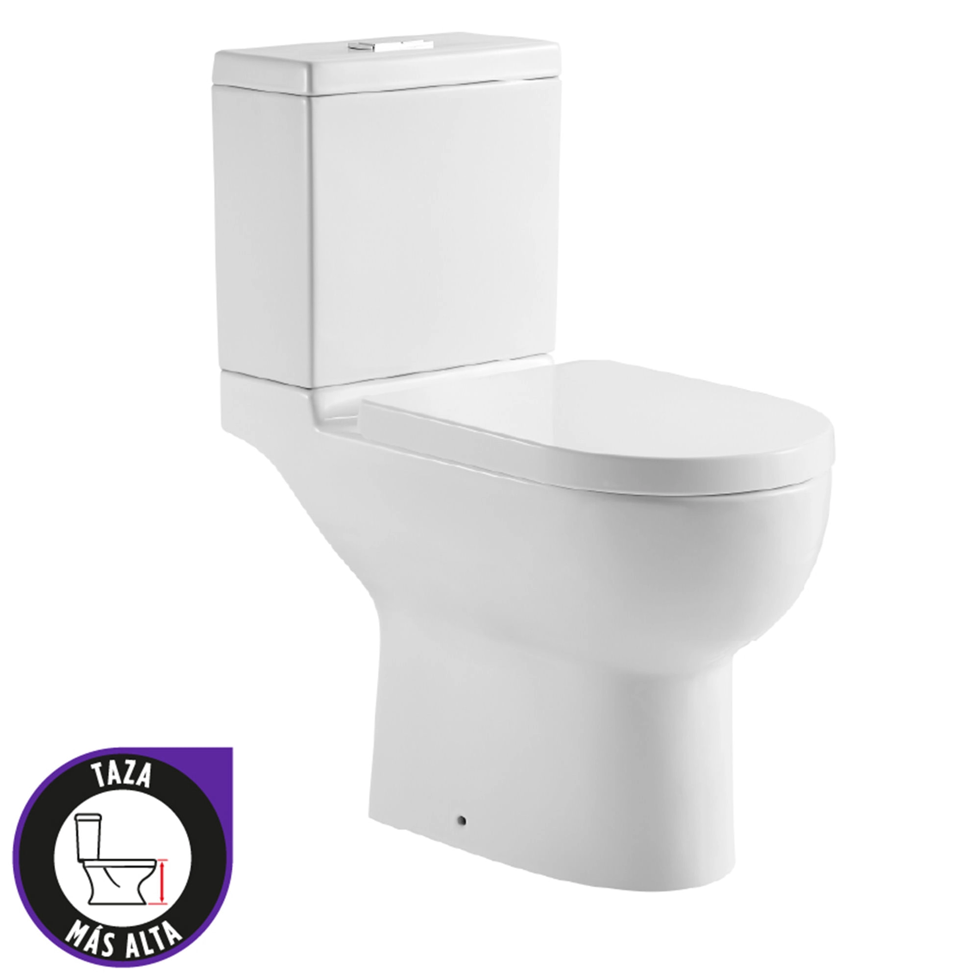 WC Prego ADA Con Asiento Slow Close Descarga a Muro 180 mm