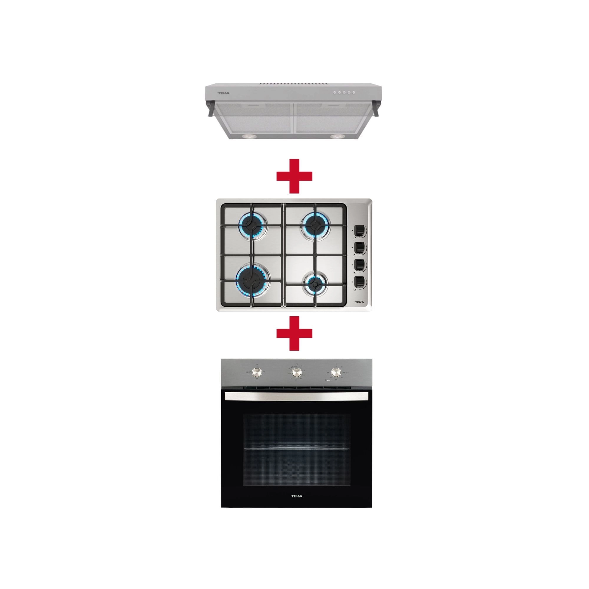Kit Horno HBB 4460 SS + Encimera HLX 540 BUT + Campana CX 62120