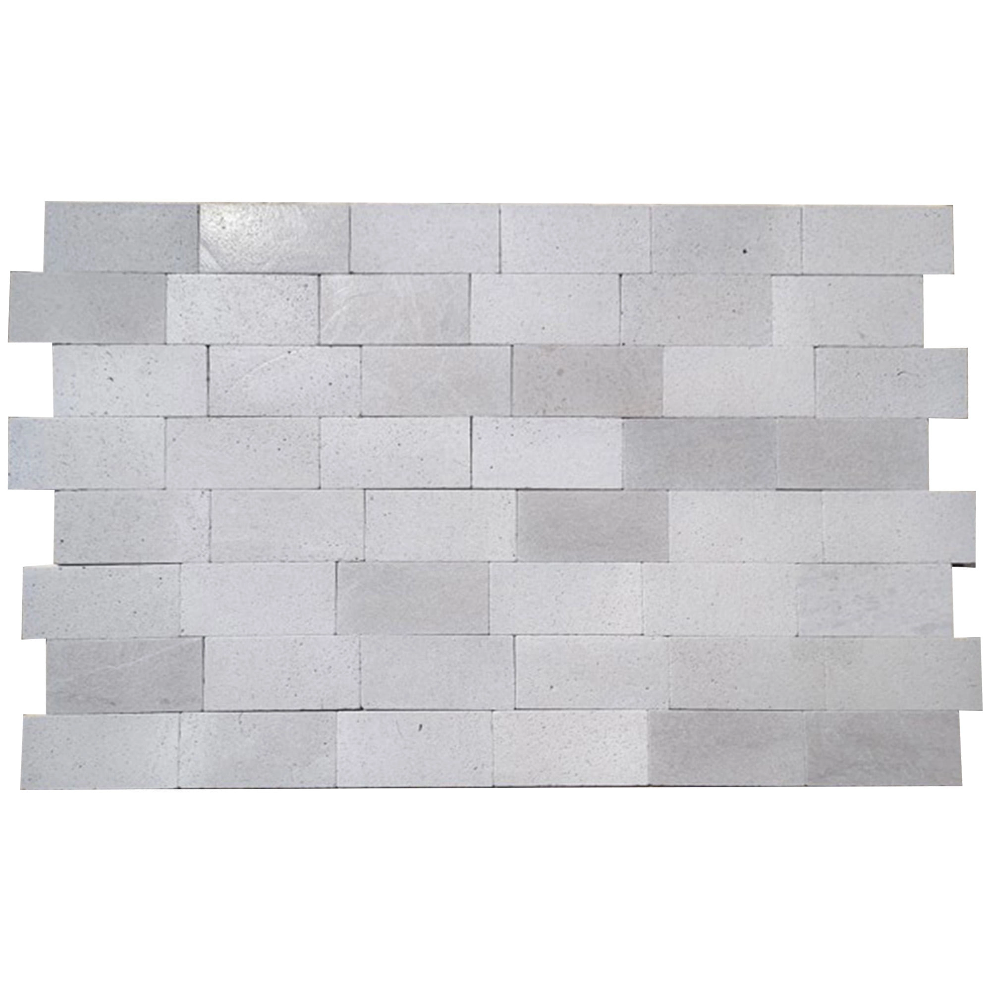 Ladrillo Brickstone White Travertino Mate 5x20 cm