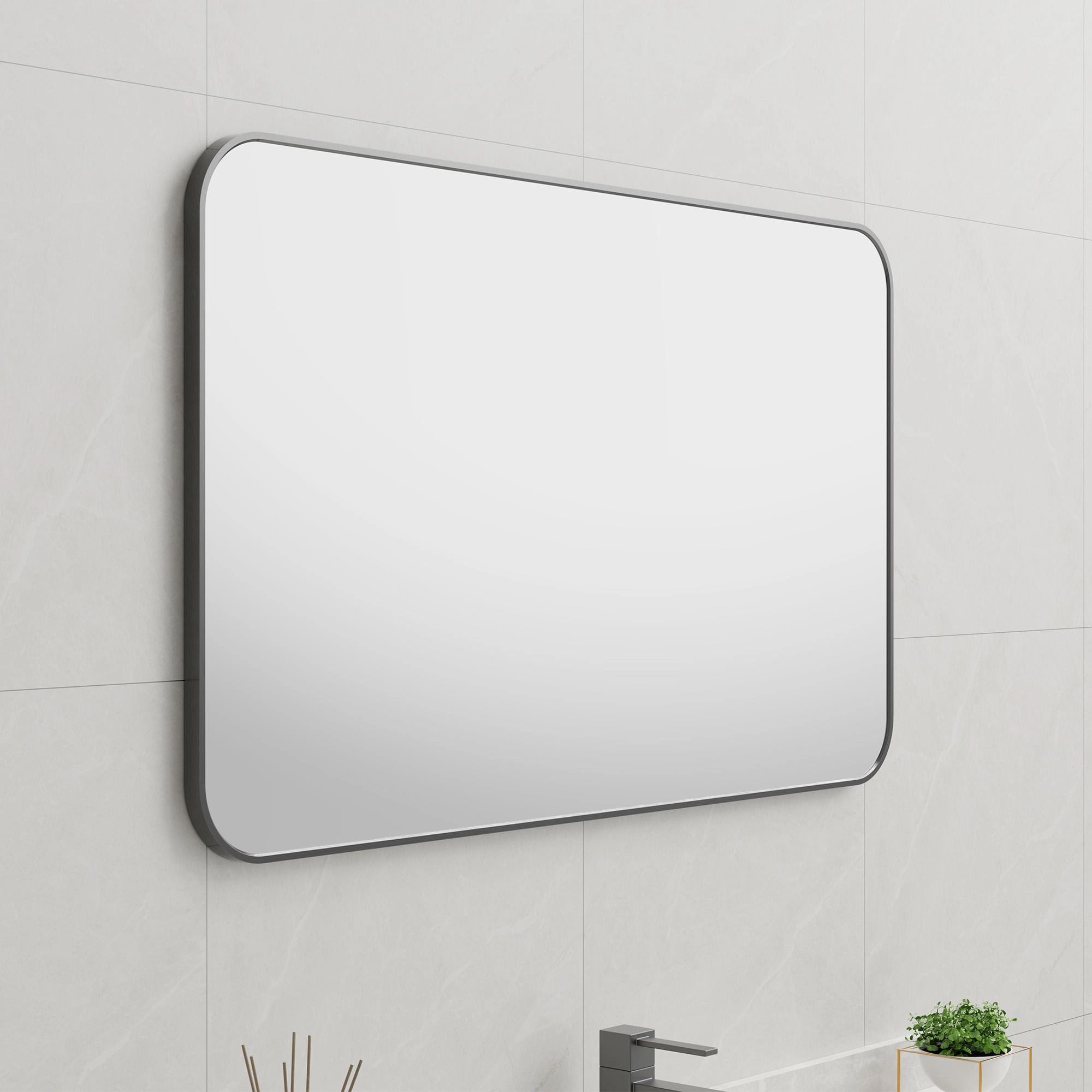 Espejo Zia Gun Grey 100x70 cm