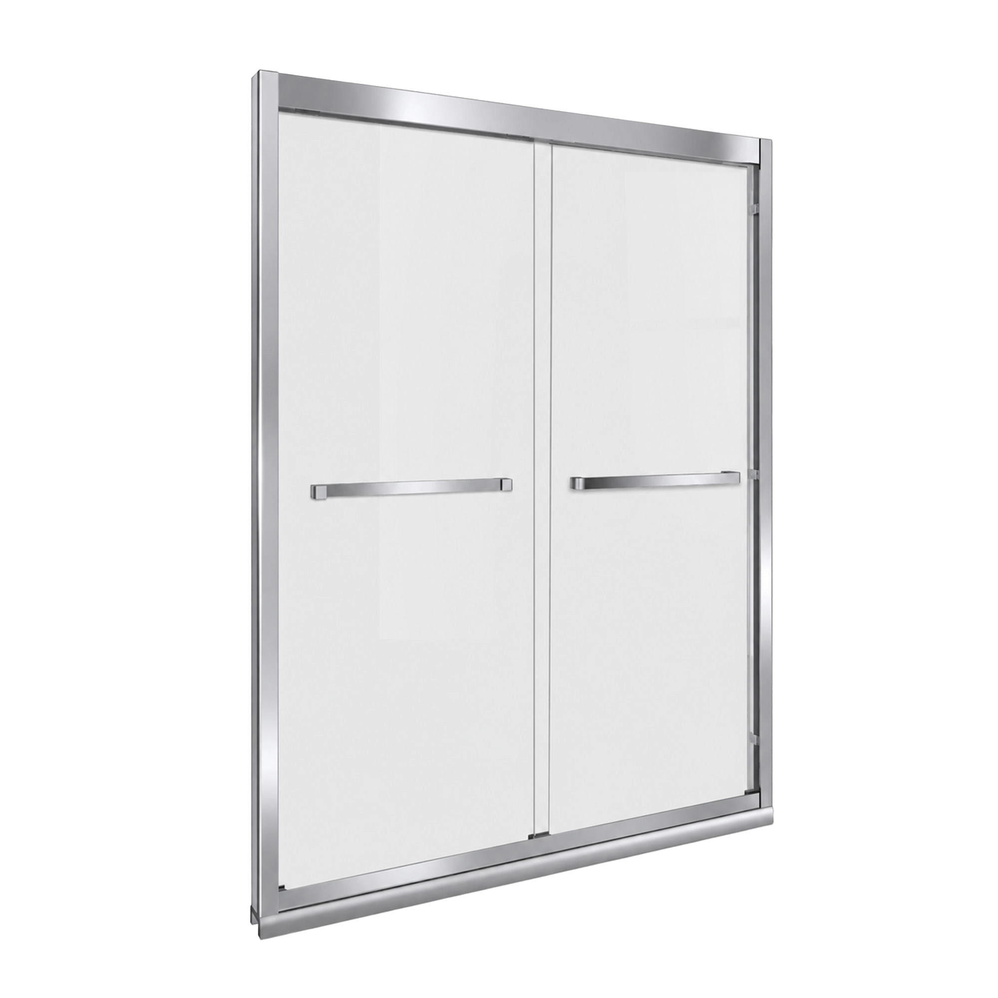 Mampara Artemisa Doble Corredera Receptáculo Cromo 1700 mm Vidrio Templado