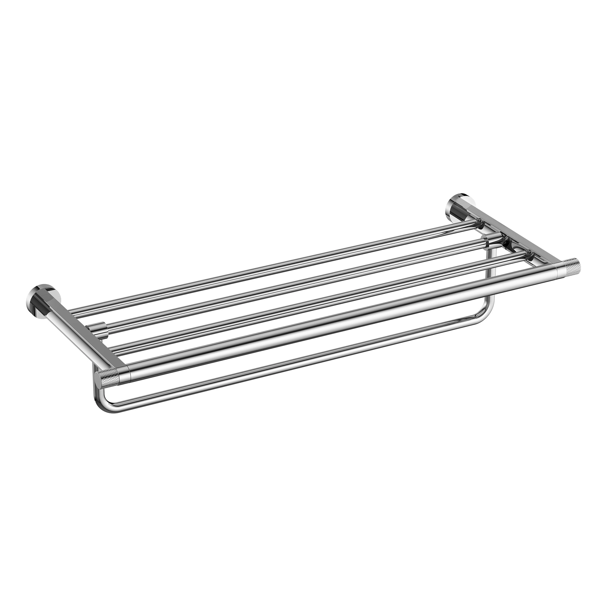 Toallero Barra Crown 60 cm Con Repisa Cromo