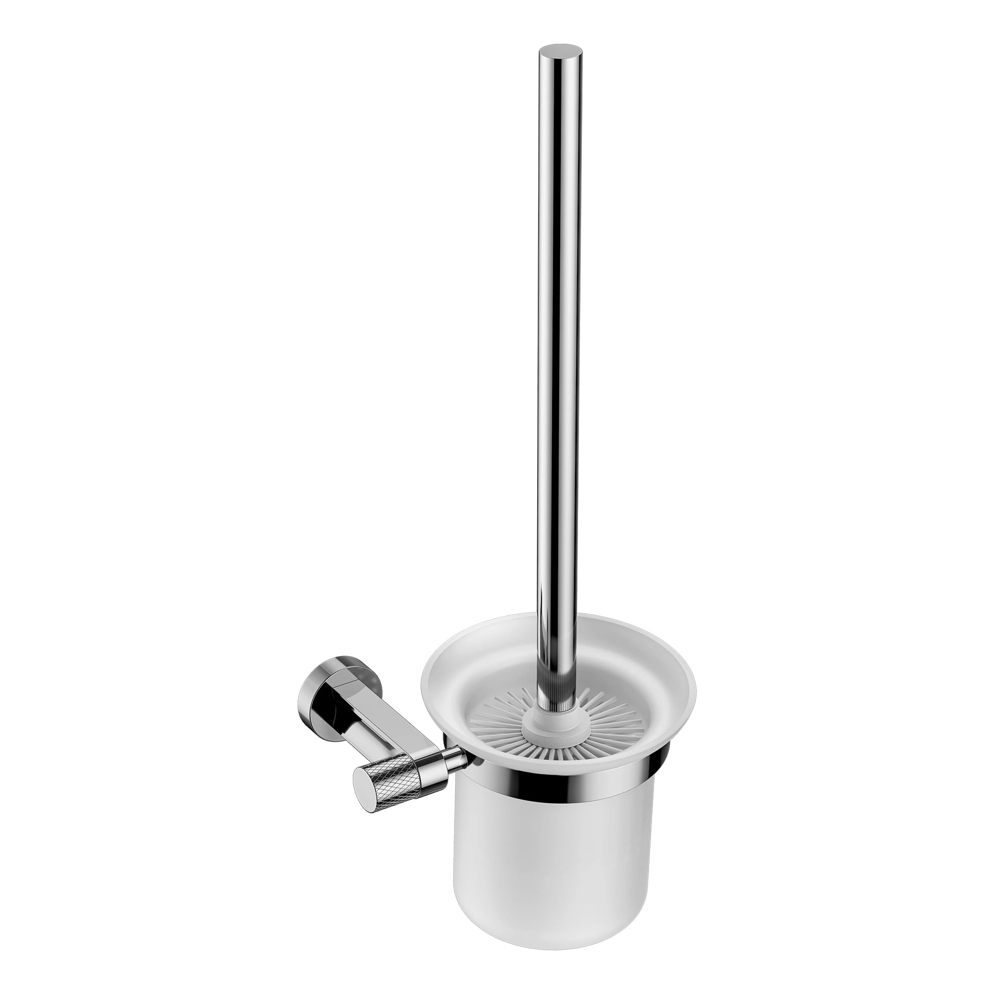 Vaso Portacepillo Crown 15 cm A Muro Cromo