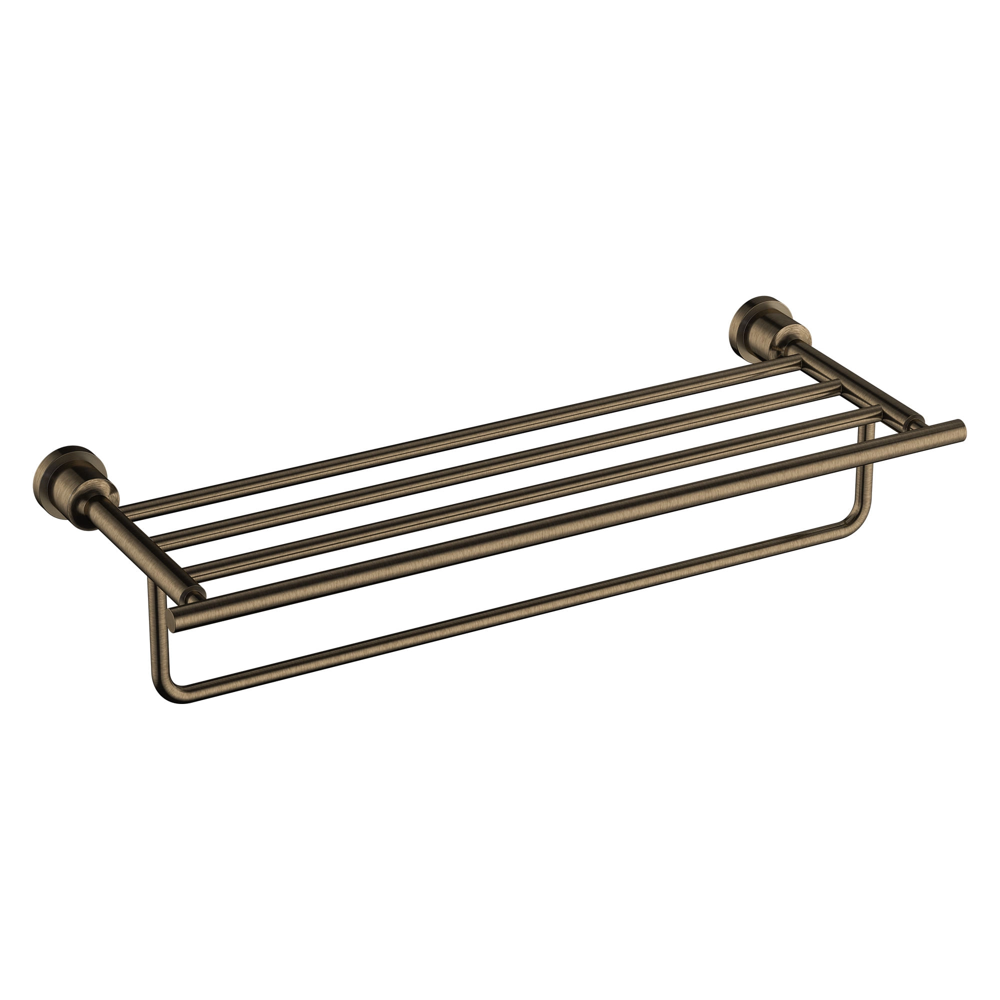 Toallero Barra Mebo 60 cm Con Repisa Antique Bronze
