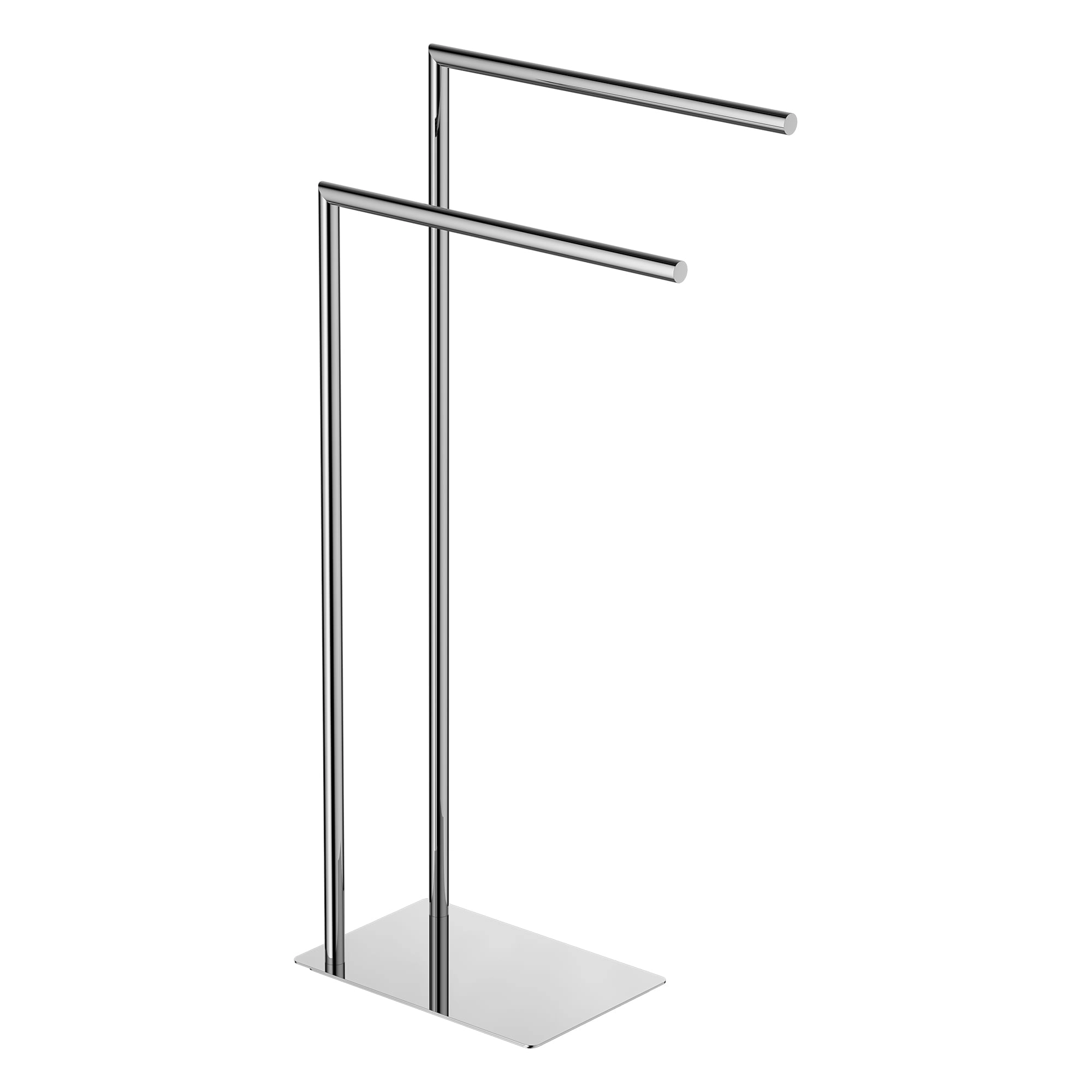 Toallero Atlas 40 cm Doble Con Pedestal Cromo