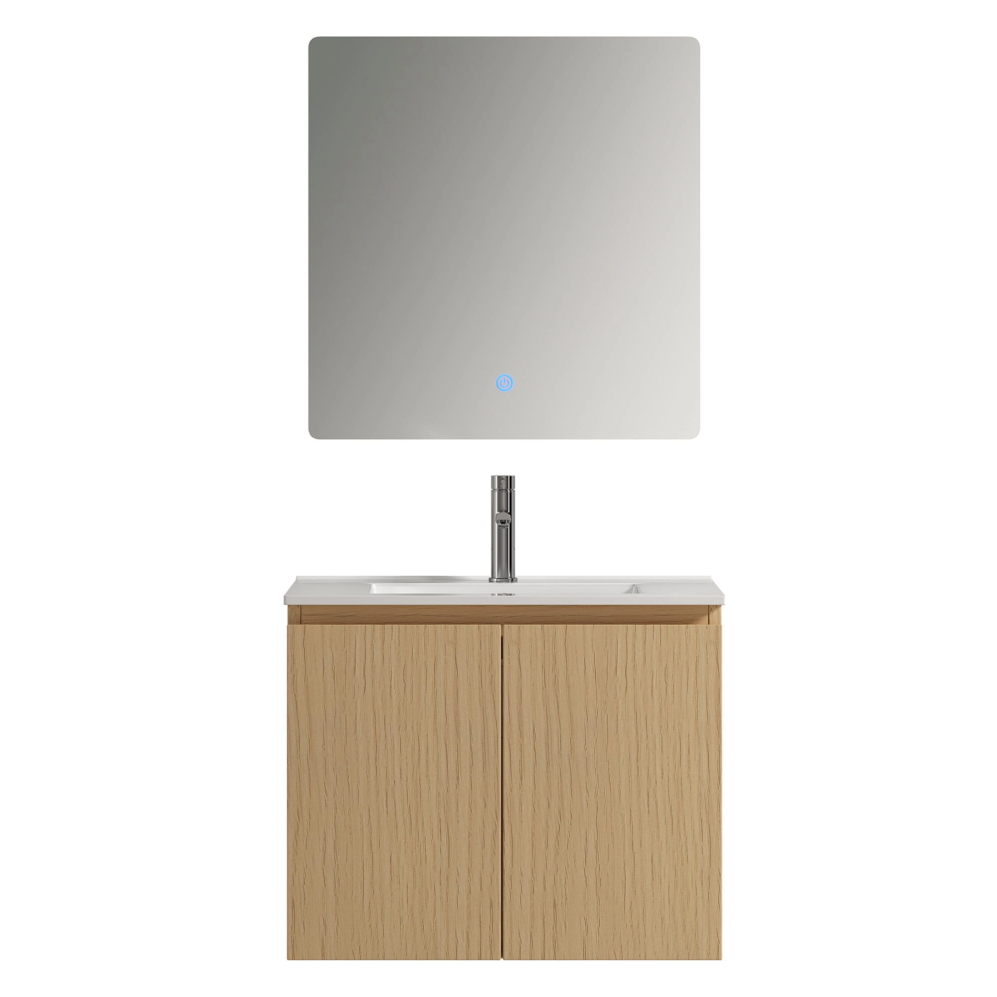 Mueble de Baño Rodas con Lavamanos 610x465x440 mm Roble 2 Puertas