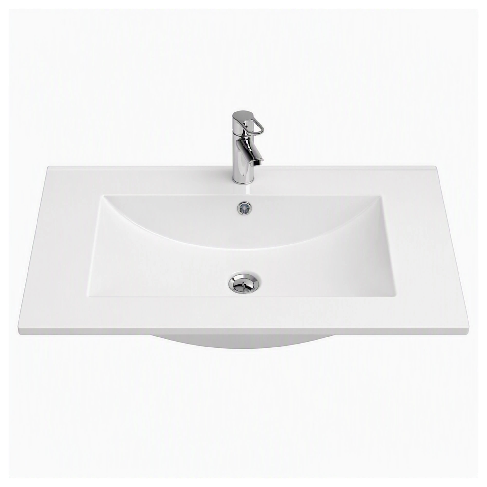 Cubierta Lavamanos Queen Blanca 810x200x465 mm