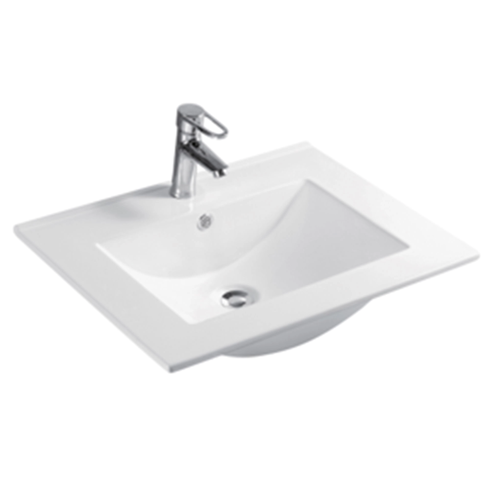 Cubierta Lavamanos Queen Blanca 610x200x465 mm