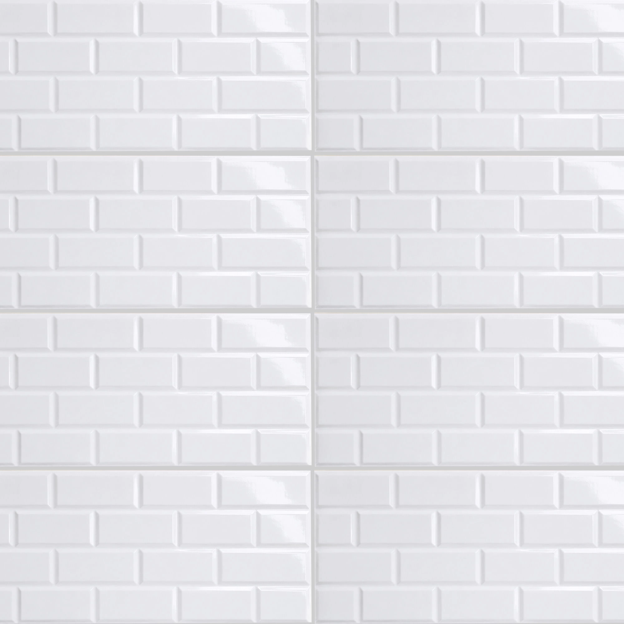 Cerámica Muro Ice Deco Blanco Brillante 30x60 cm