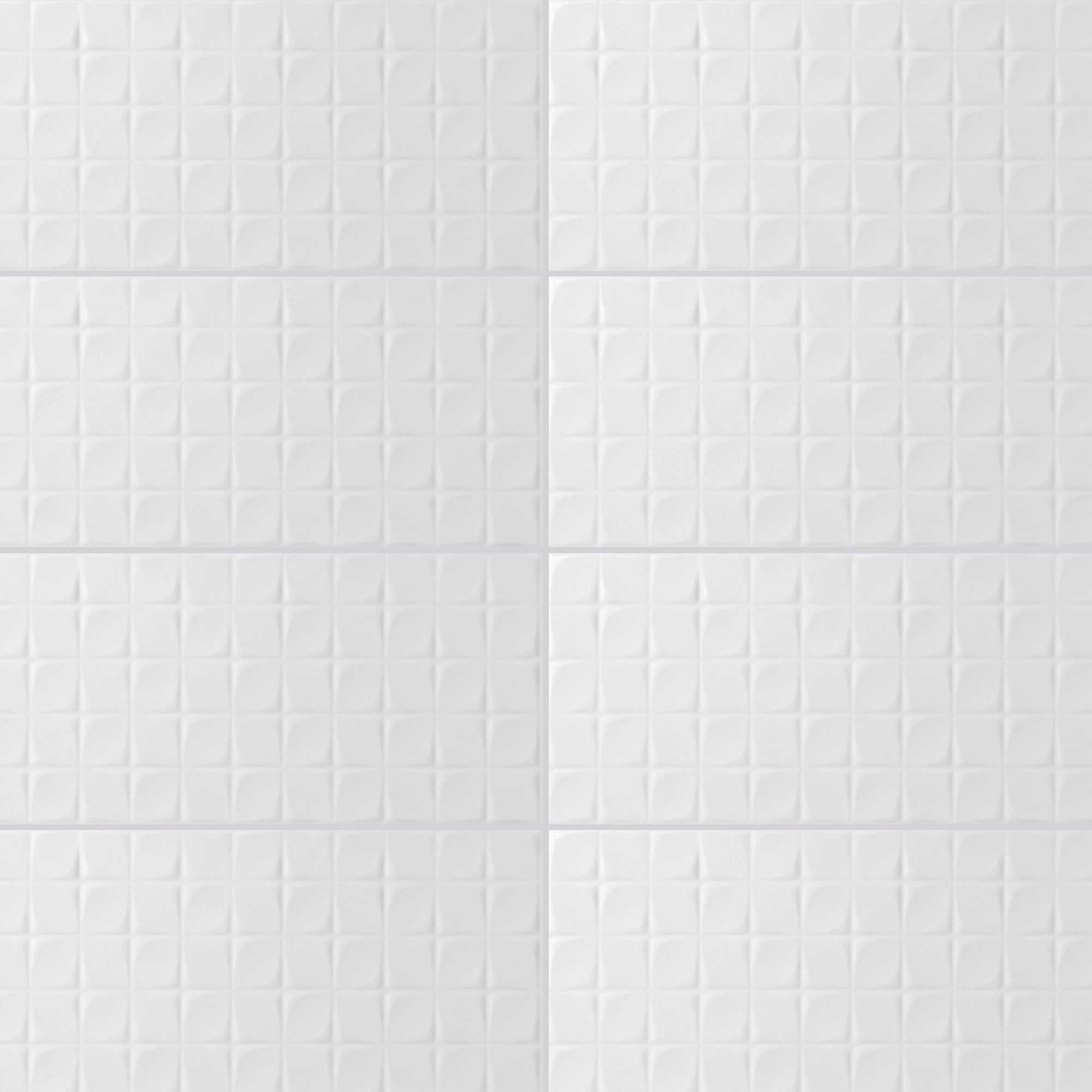 Cerámica Muro Everest Deco Lilium Blanco Brillante 30x60 cm