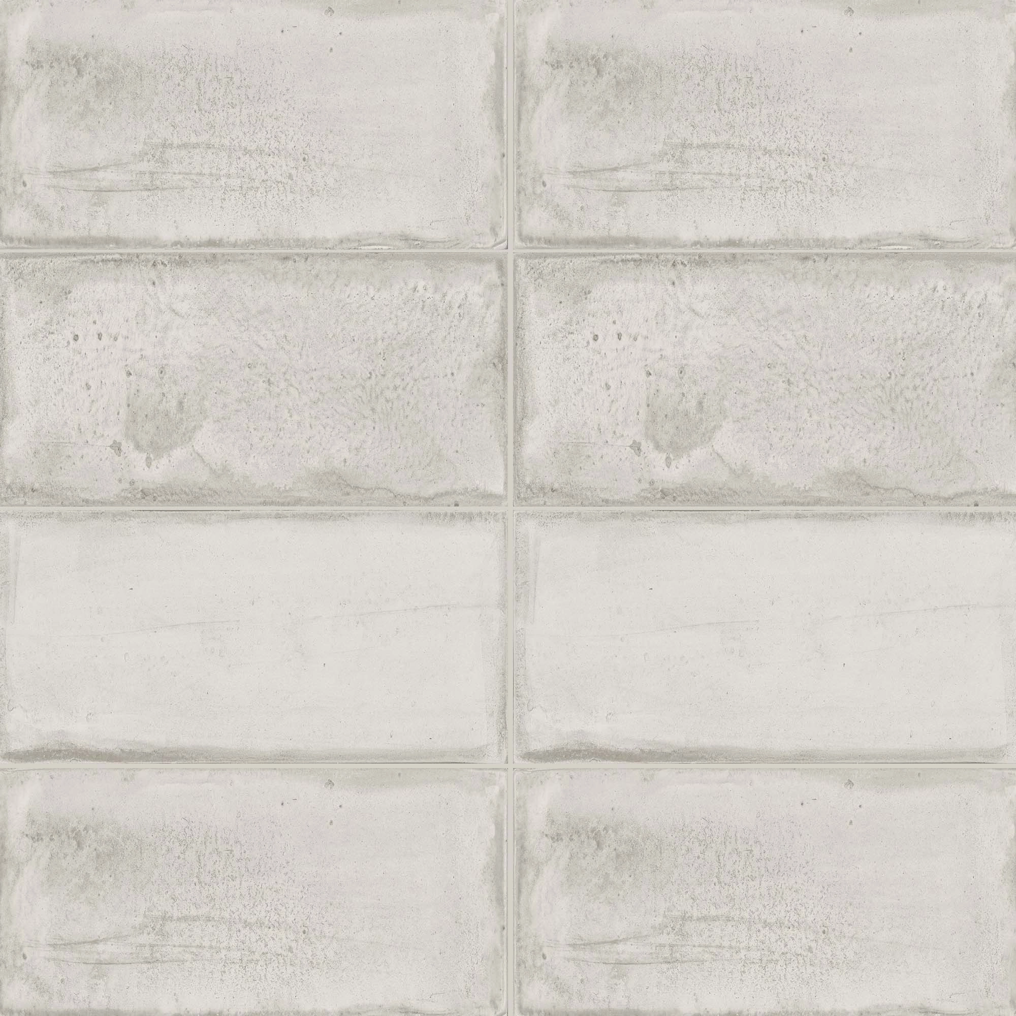 Ceramica Muro Tegel Off White Brillante 7.7x15 cm