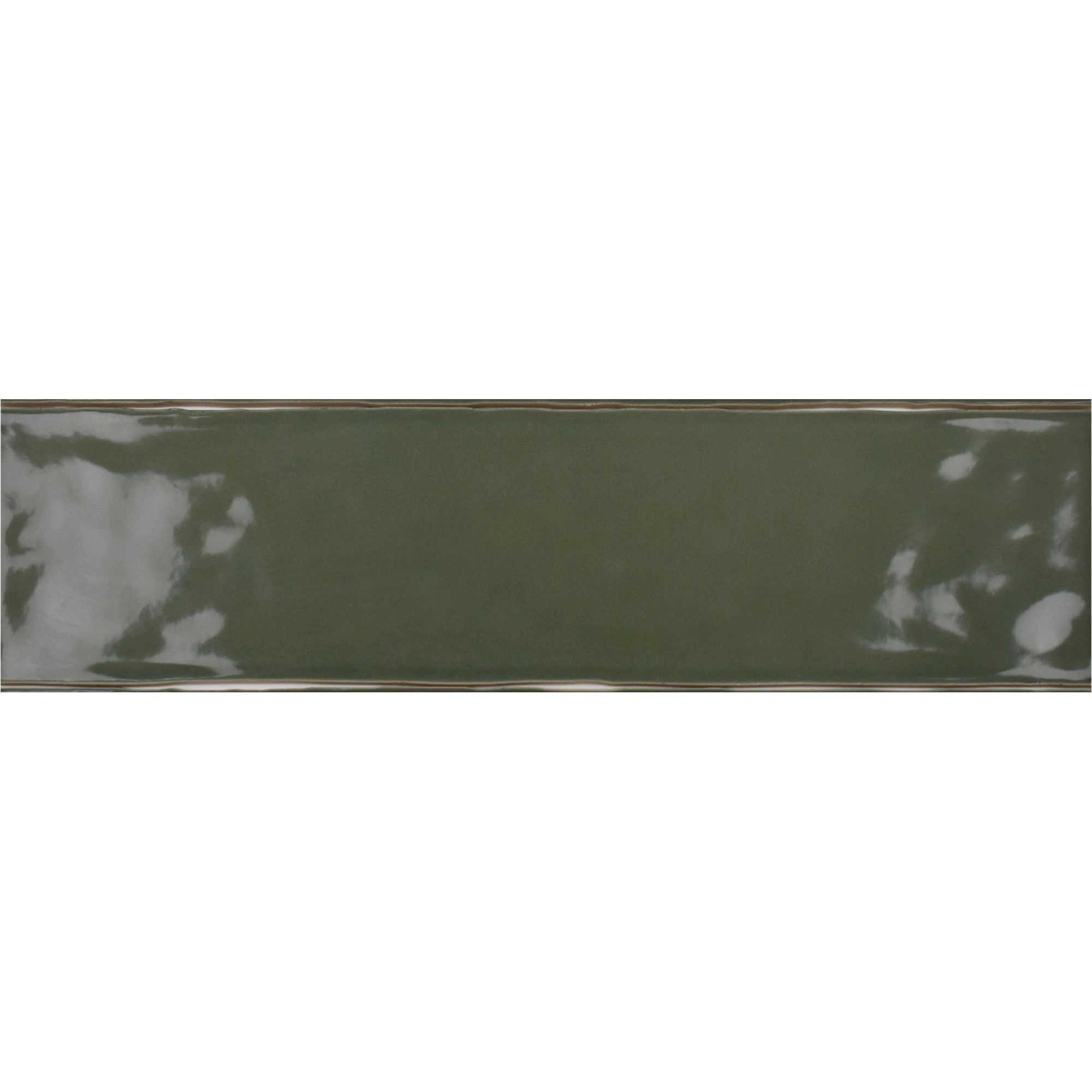 Ceramica Muro Bar Tile Glasgow Verde Brillante 7.7x30 cm