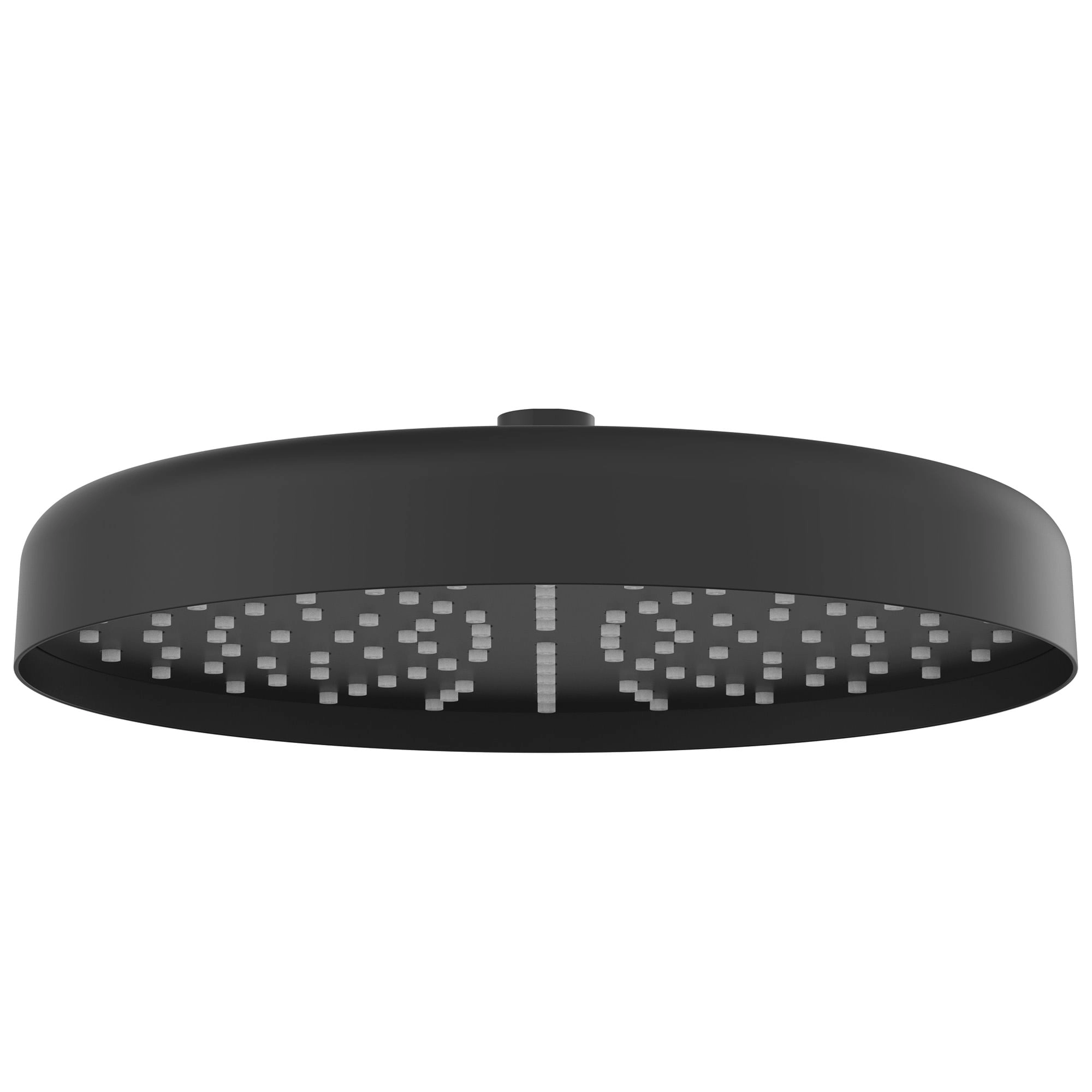 Plato Ducha Savoy Redondo 25 Cm 1 Jet Sin Brazo Negro Mate