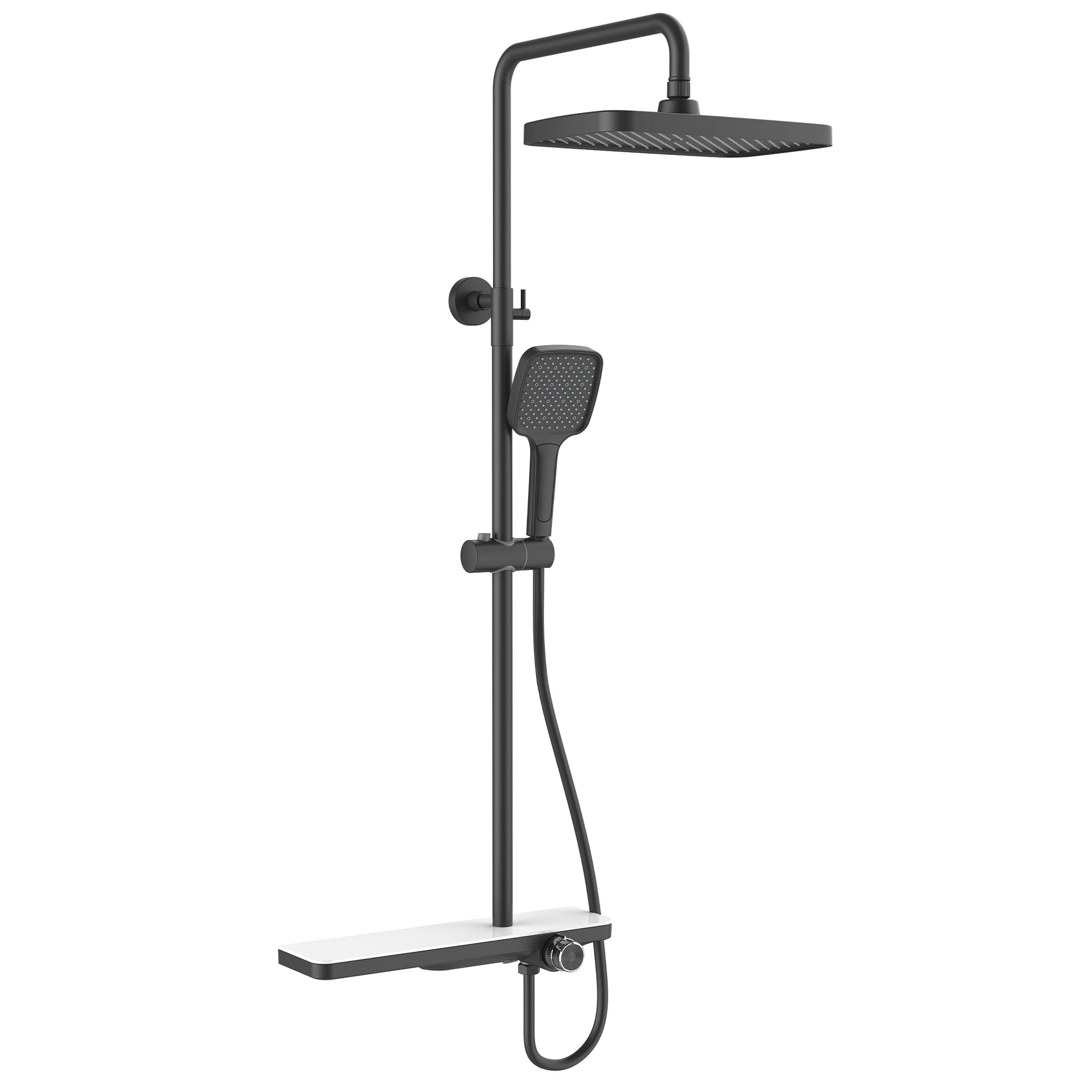 Columna Ducha Valenza 31 cm Negro Mate
