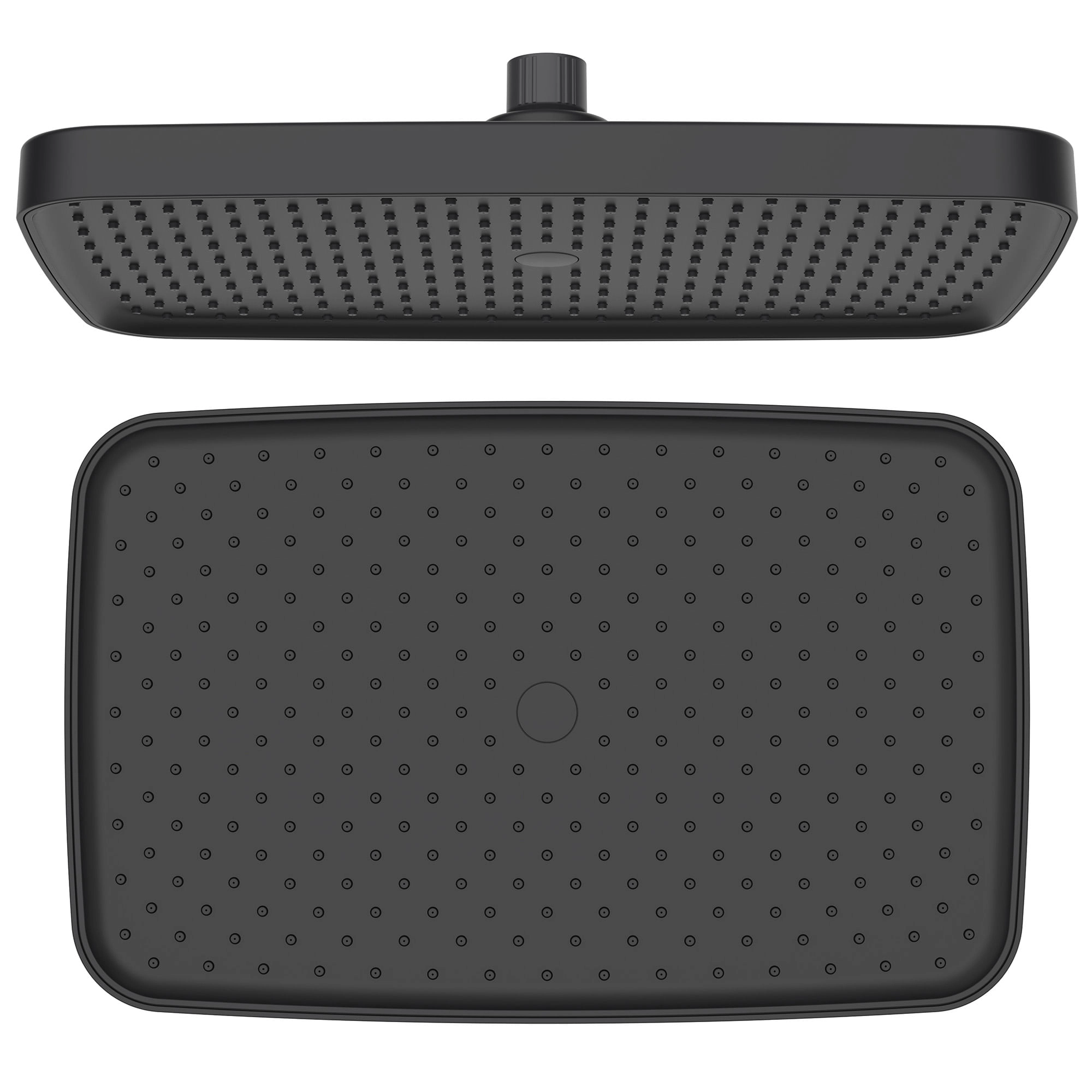 Plato Ducha Valenza Rectangular 31 cm 1 Jet Sin Brazo Negro Mate