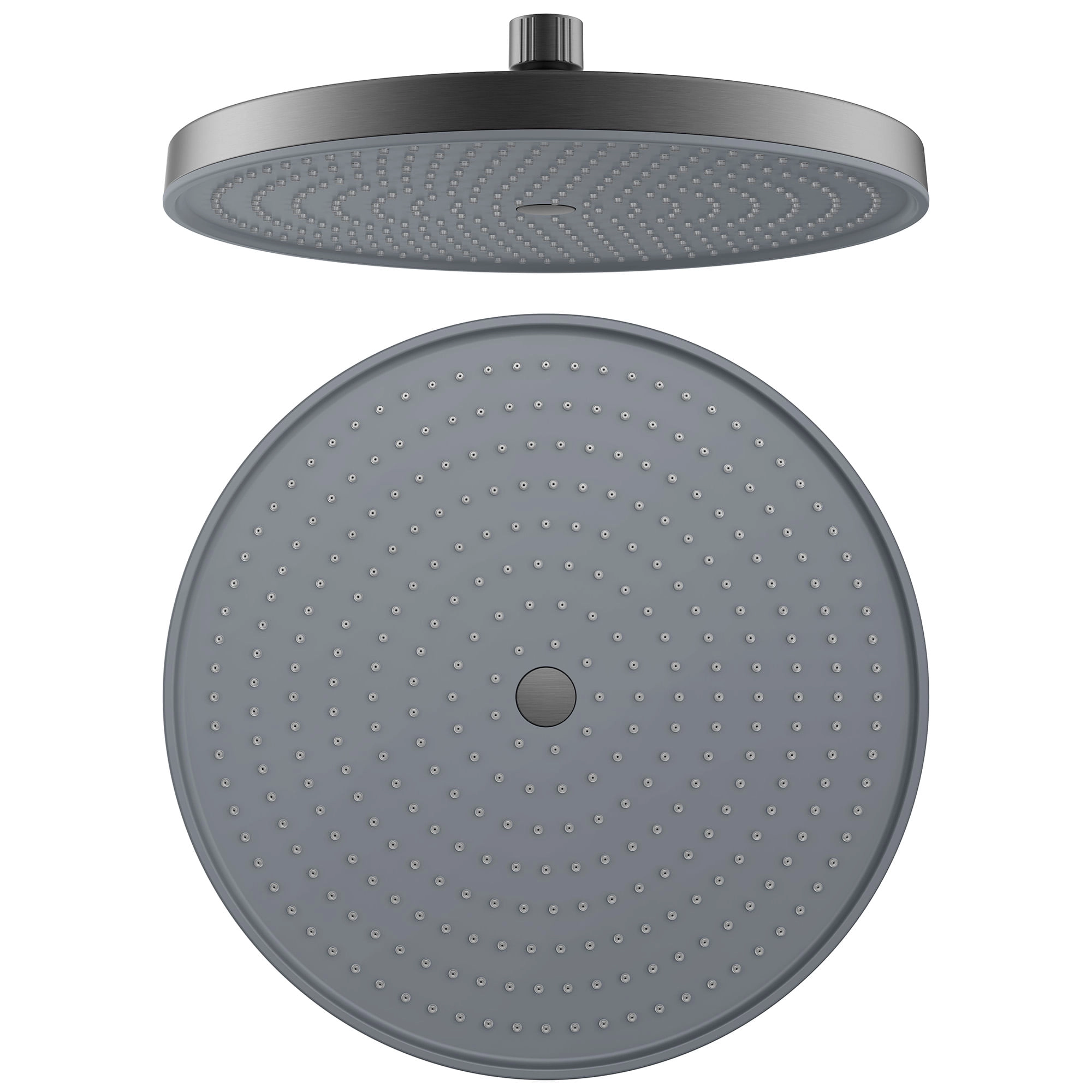 Plato Ducha Valenza Redondo 25 cm 1 Jet Sin Brazo Gun Grey