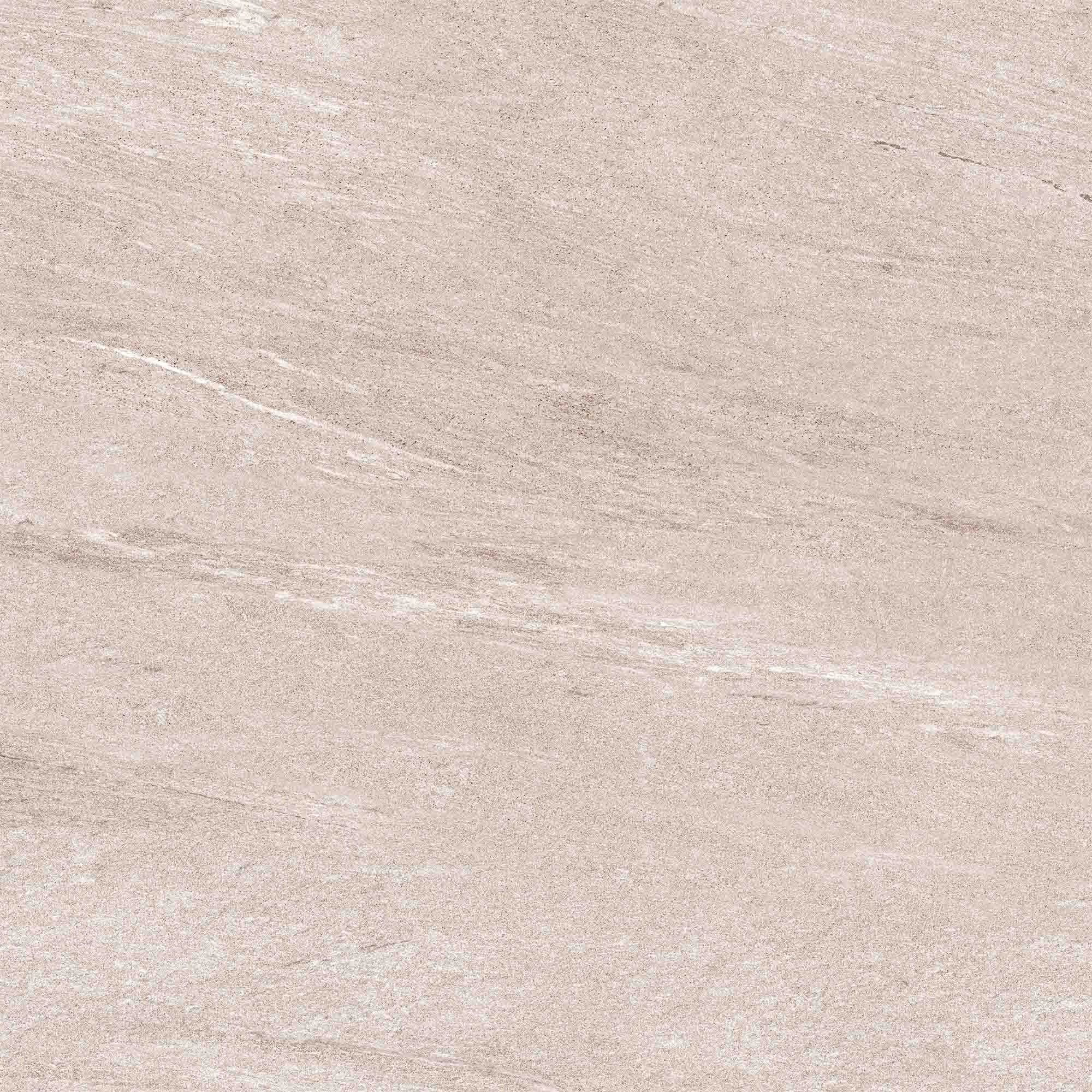 Porcelanato gris claro tipo piedra, visto de cerca, con vetas finas diagonales.
