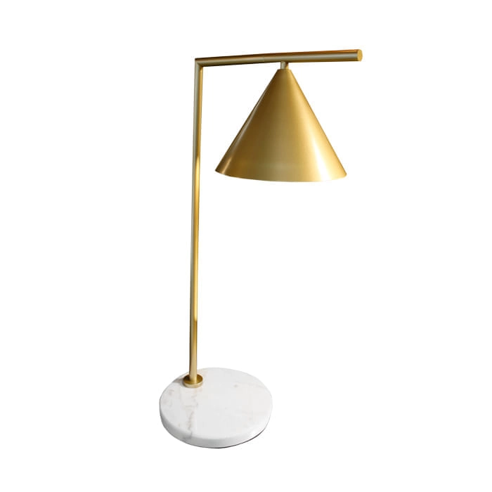 LÁMPARA DE MESA LED STUDIO ELLE (SIN AMPOLLETA E27) DORADA