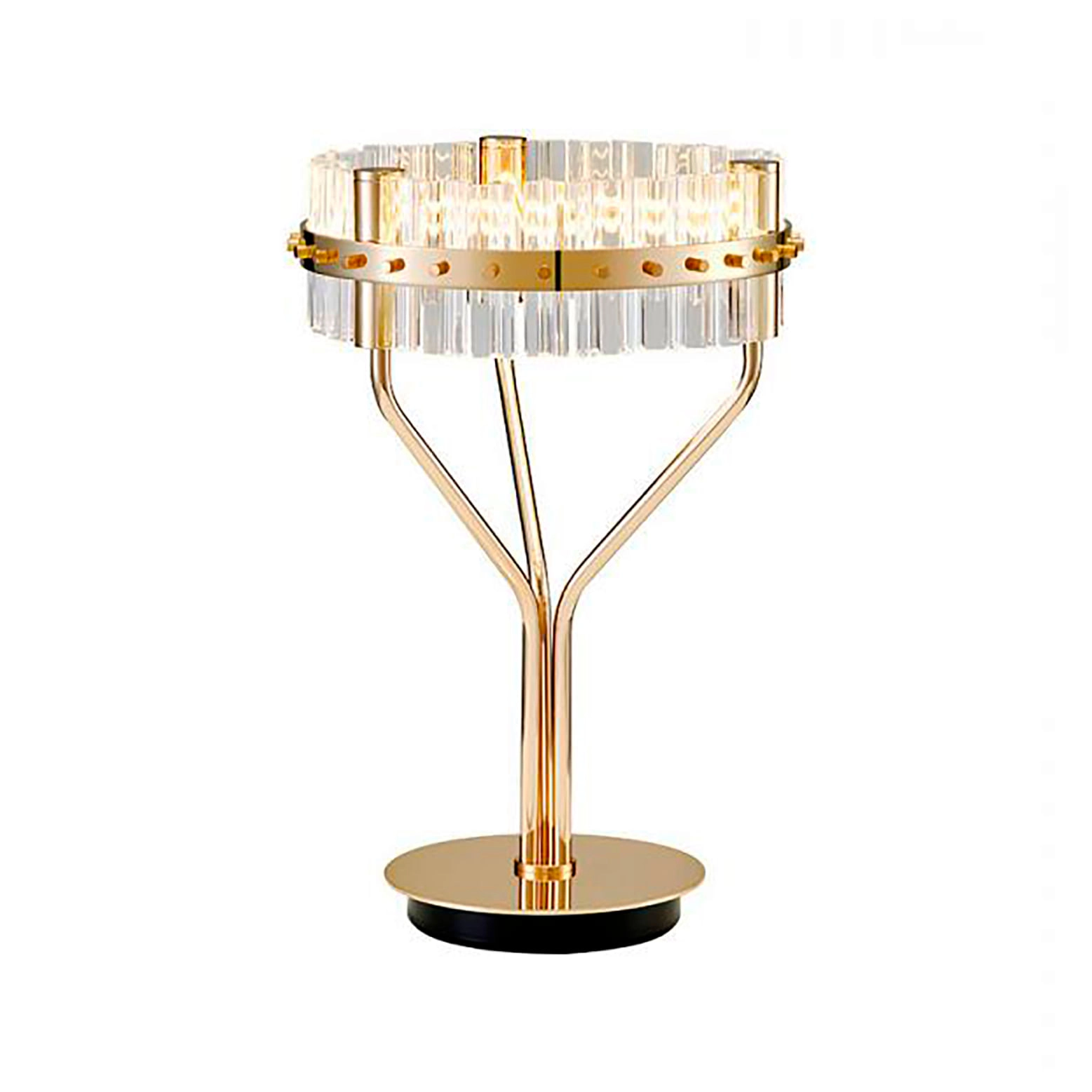 LÁMPARA DE MESA LED STUDIO CHANDELIER 15W LUZ CÁLIDA (3000K) DORADA