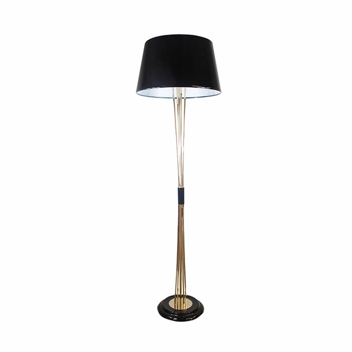 LÁMPARA DE PIE LED STUDIO IRON 3 FOCOS 12W NEGRA