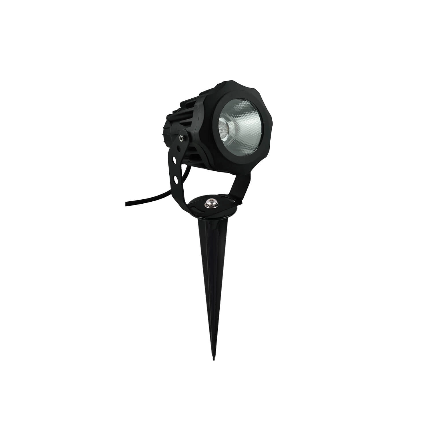 FOCO ESTACA / APLIQUÉ LED STUDIO 10W LUZ CÁLIDA (3000K) IP67 NEGRO