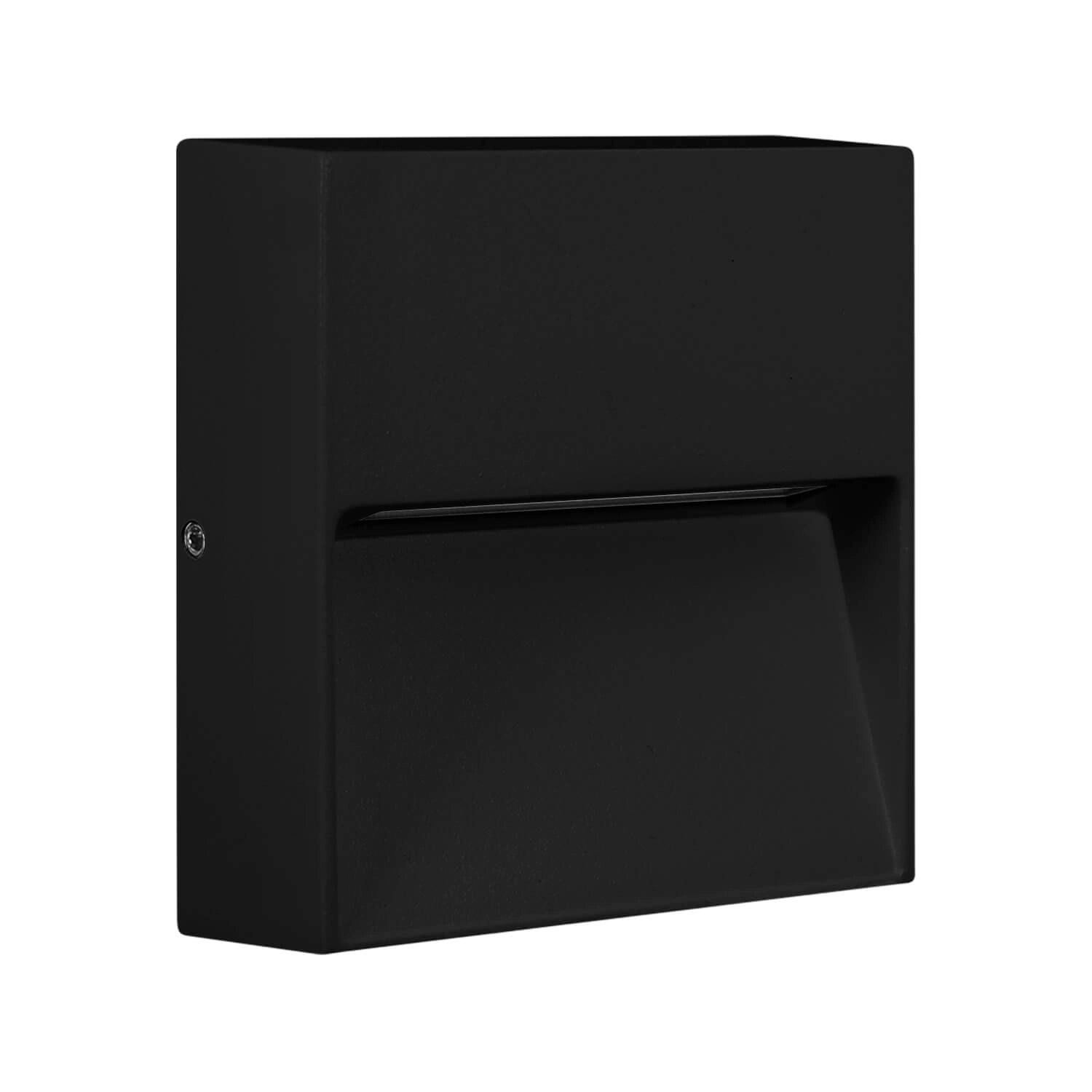 APLIQUÉ MURO LED STUDIO 3W LUZ CÁLIDA (3000K) IP54 NEGRO