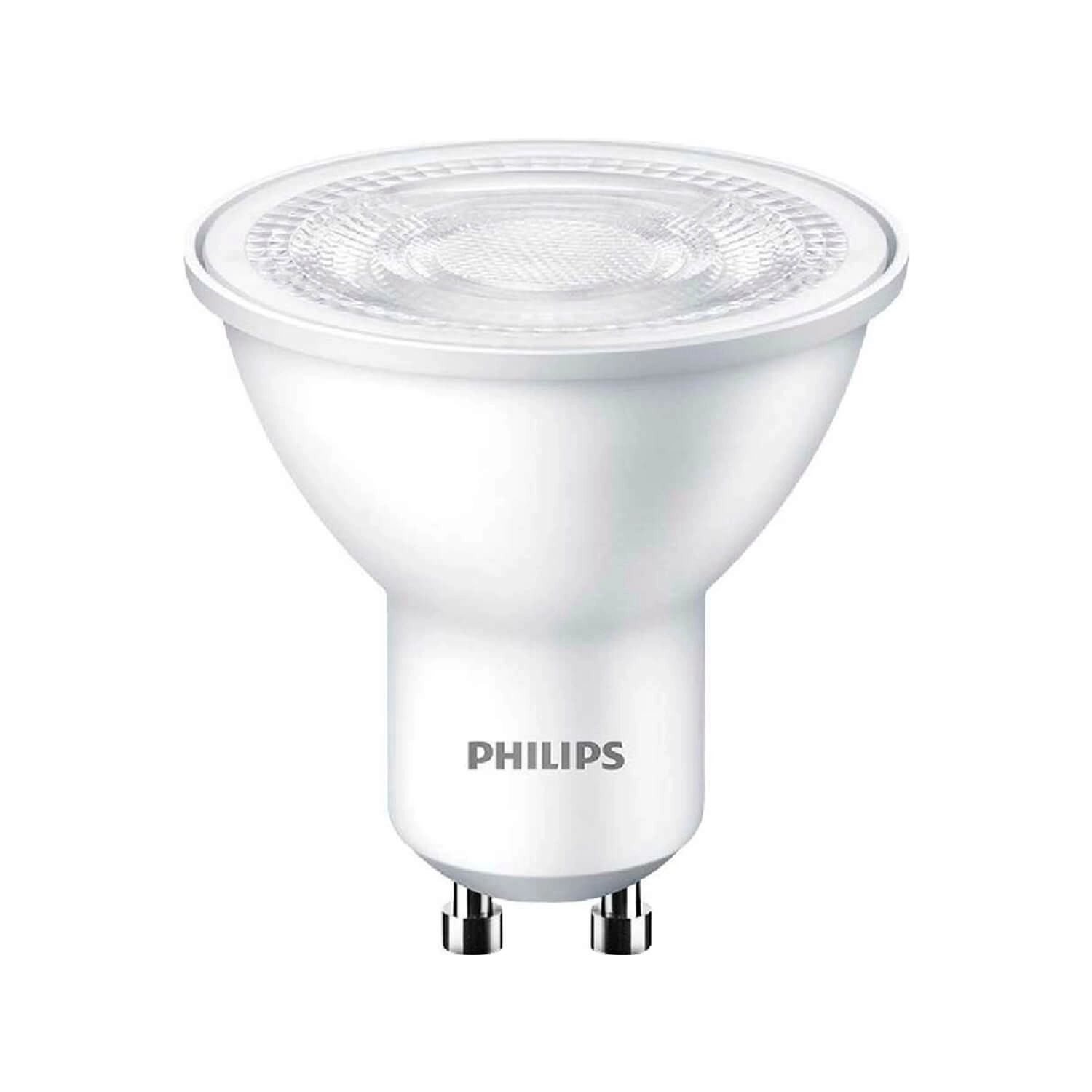 AMPOLLETA GU10 PHILIPS PAR16 4.7W LUZ CÁLIDA (2700K) BLANCA (929003038681)