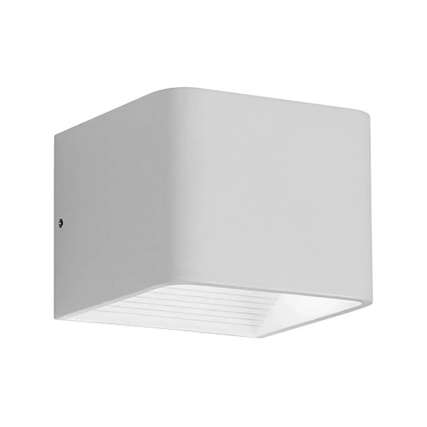 APLIQUÉ MURO LED STUDIO SQUARE 6W LUZ CÁLIDA (3000K) BLANCO
