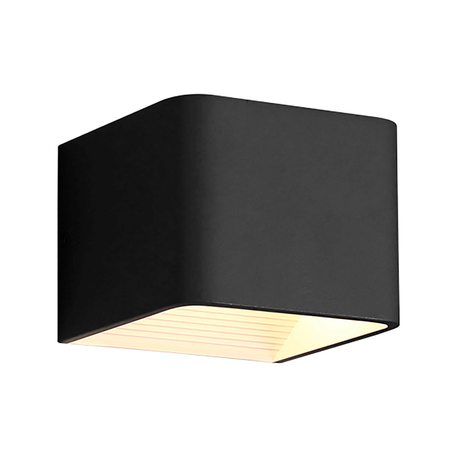 APLIQUÉ MURO LED STUDIO SQUARE 6W LUZ CÁLIDA (3000K) NEGRO