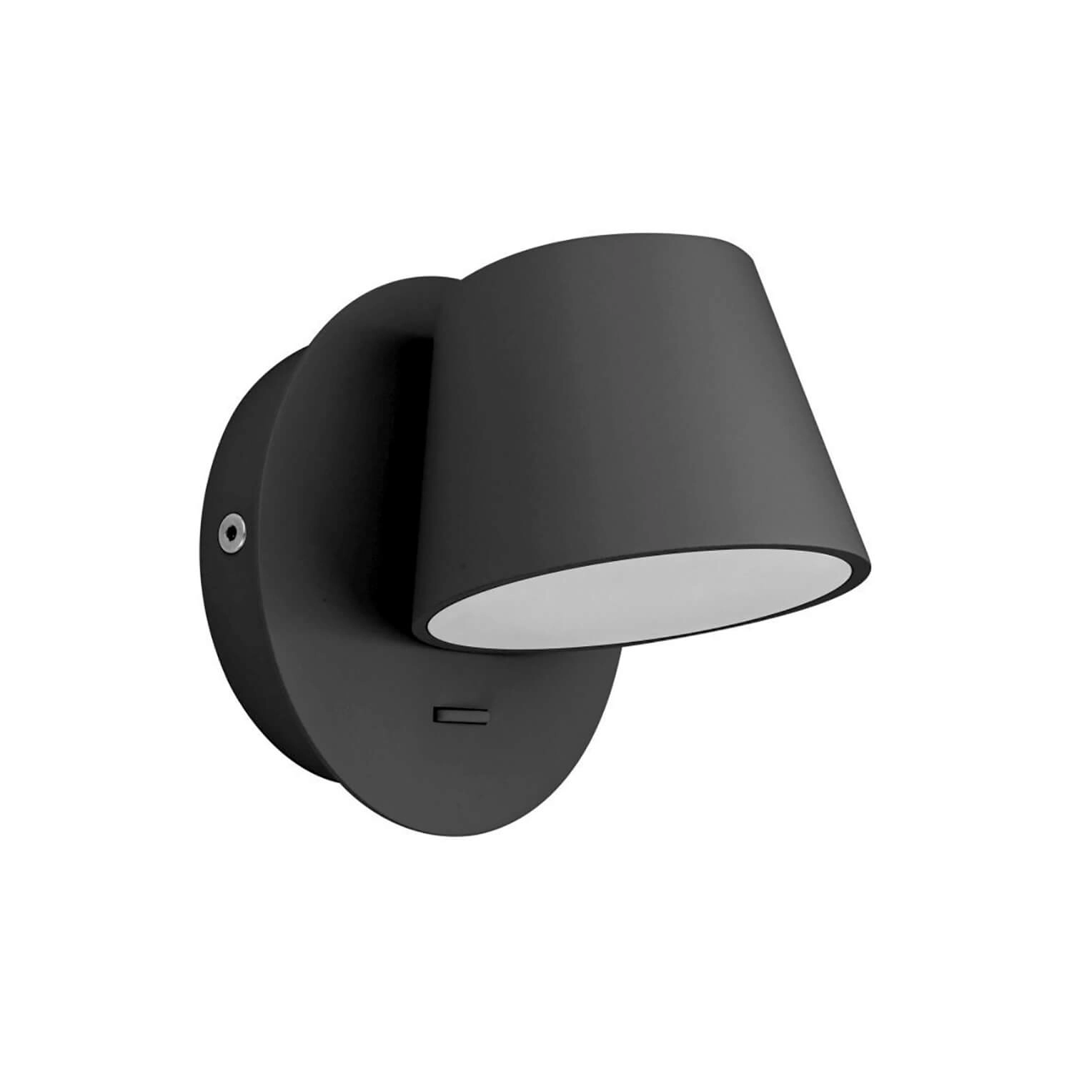 APLIQUÉ MURO LED STUDIO TELESCOPE SIMPLE 6W LUZ CÁLIDA (3000K) NEGRO