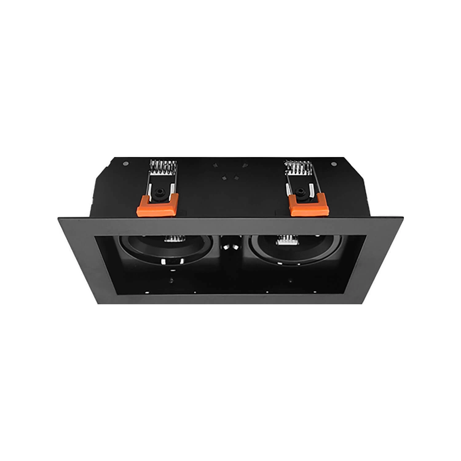 PORTA GU10 LED STUDIO CAJA DOBLE SMALL (SIN AMPOLLETA) NEGRO
