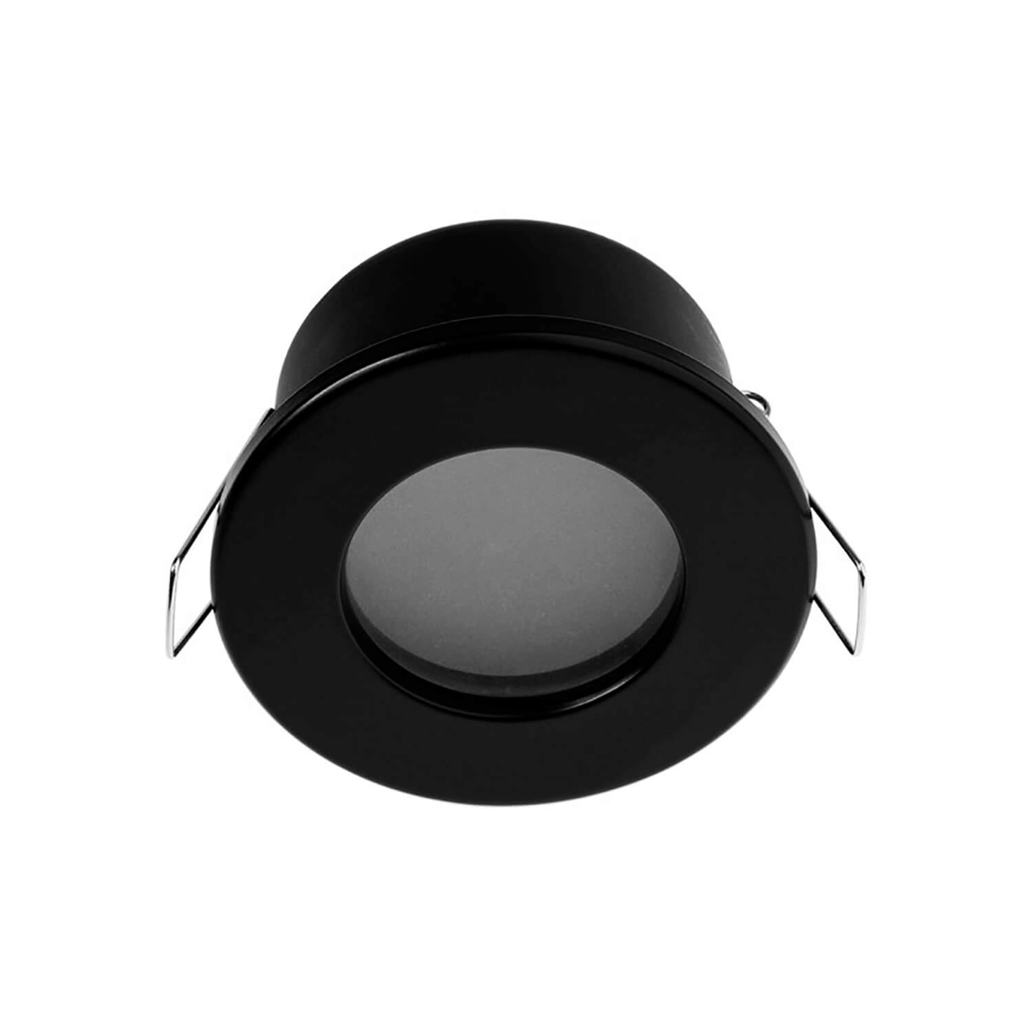 PORTA GU10 LED STUDIO REDONDO IP44 (SIN AMPOLLETA) NEGRO