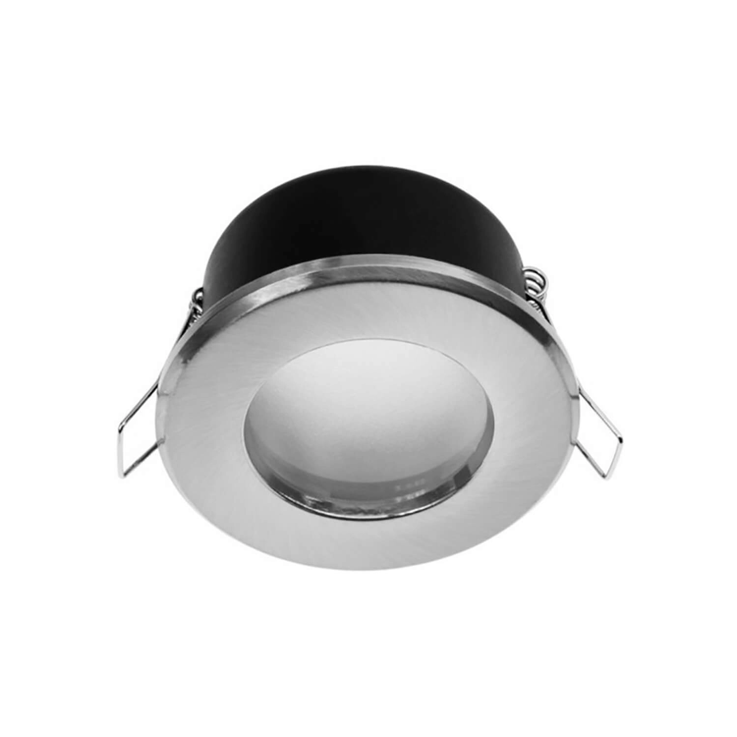 PORTA GU10 LED STUDIO REDONDO IP44 (SIN AMPOLLETA) PLATEADO