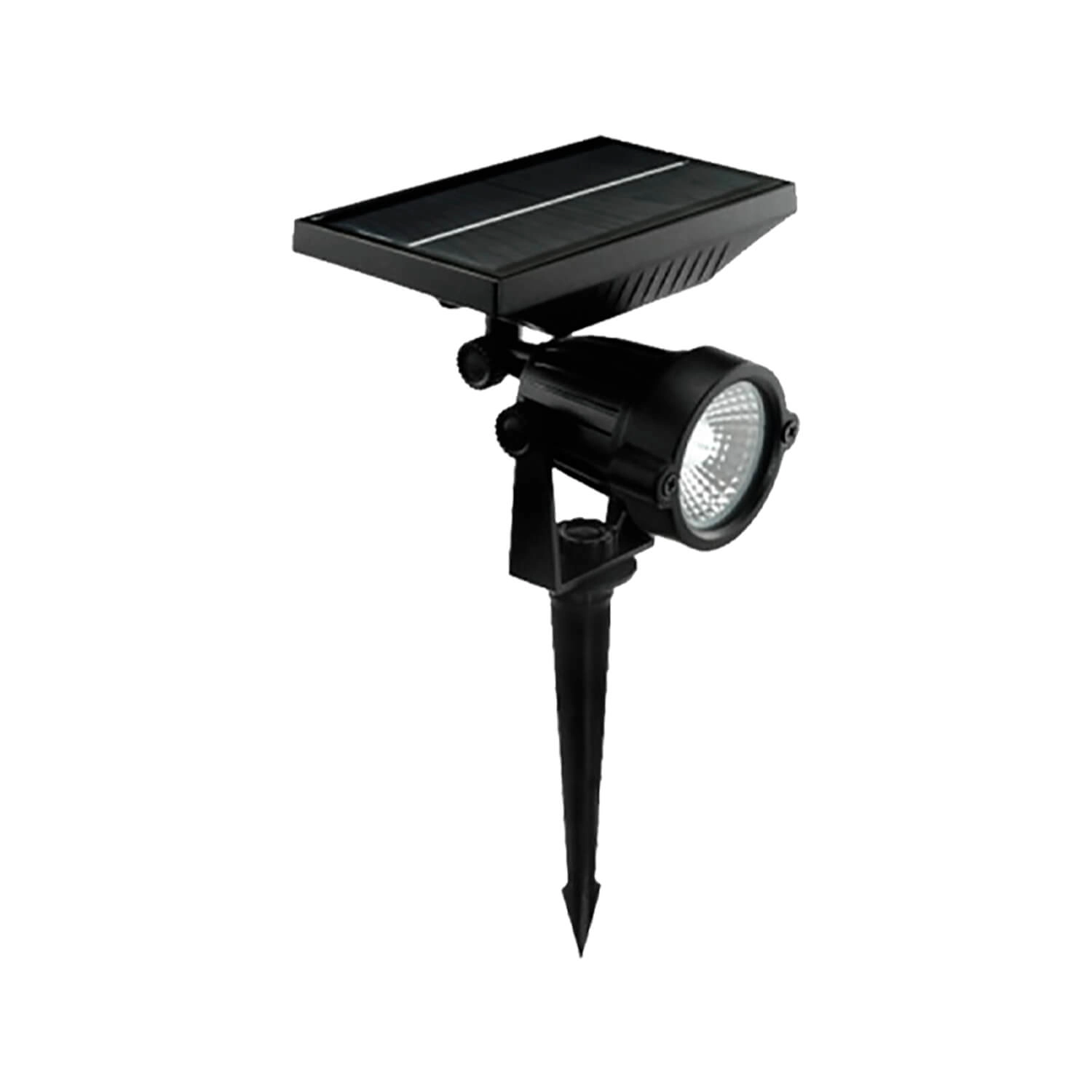 FOCO ESTACA SOLAR LED STUDIO 5W LUZ CÁLIDA (3000K) 3.7V IP65 NEGRA